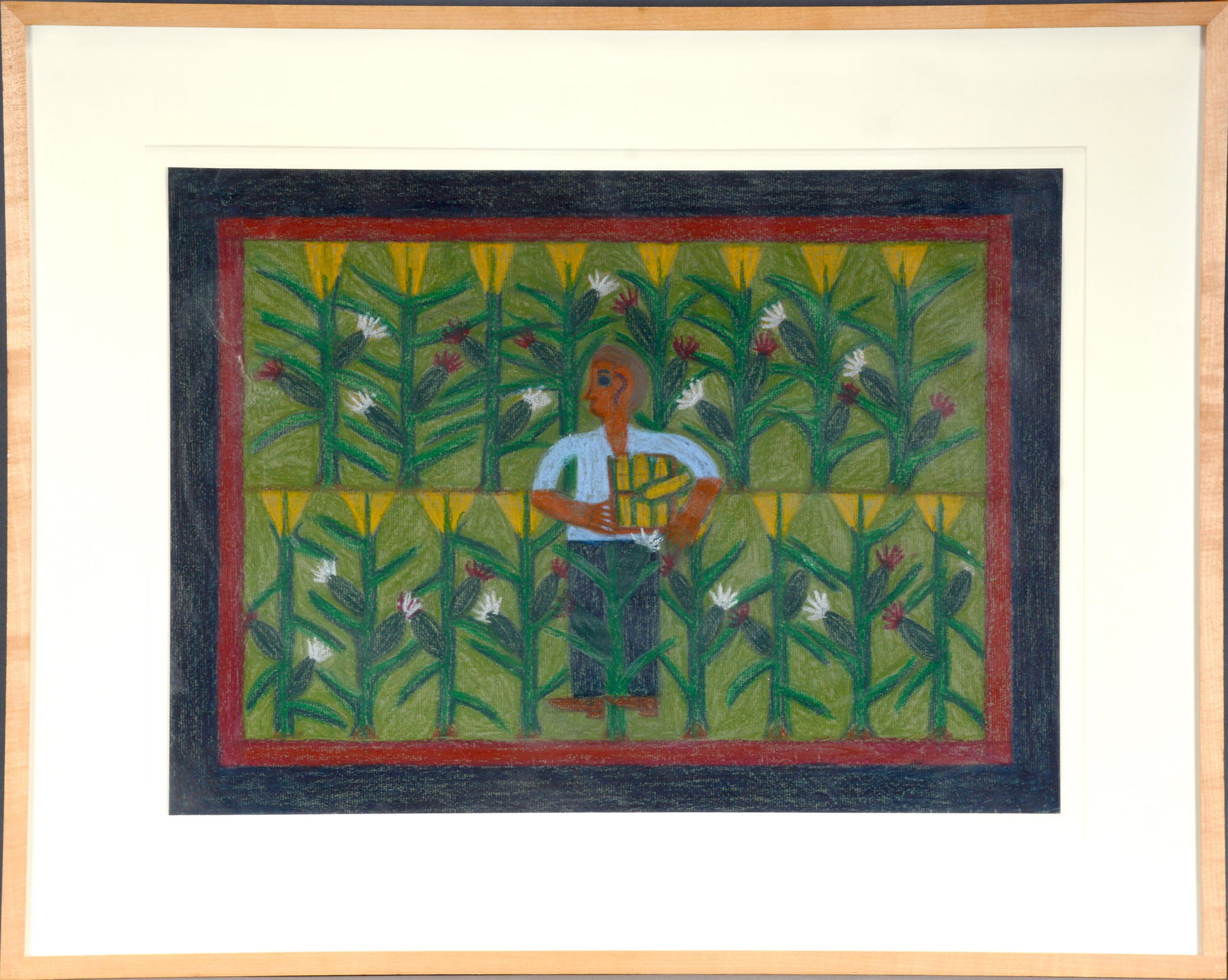 Eddie Arning. Man In Cornfield. (1 of 5)