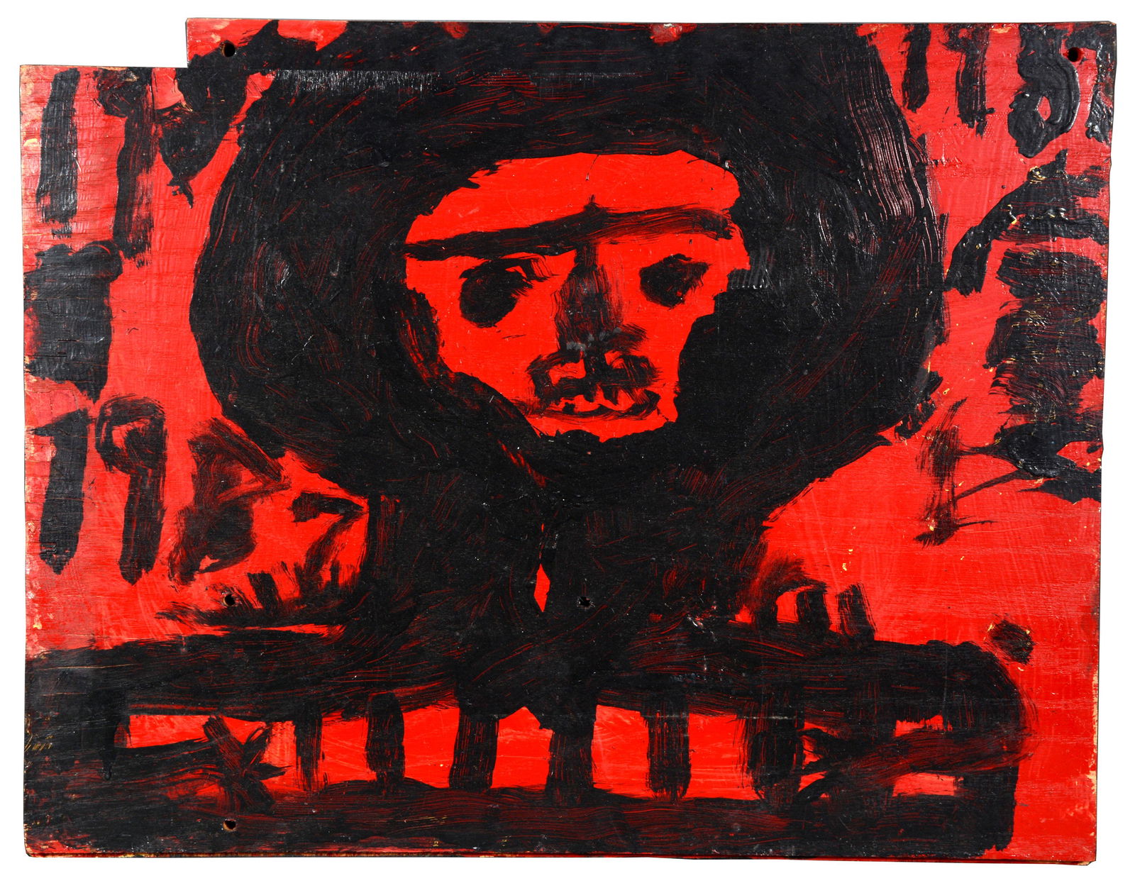 Mary T. Smith. Black On Red Figure. (1 of 11)