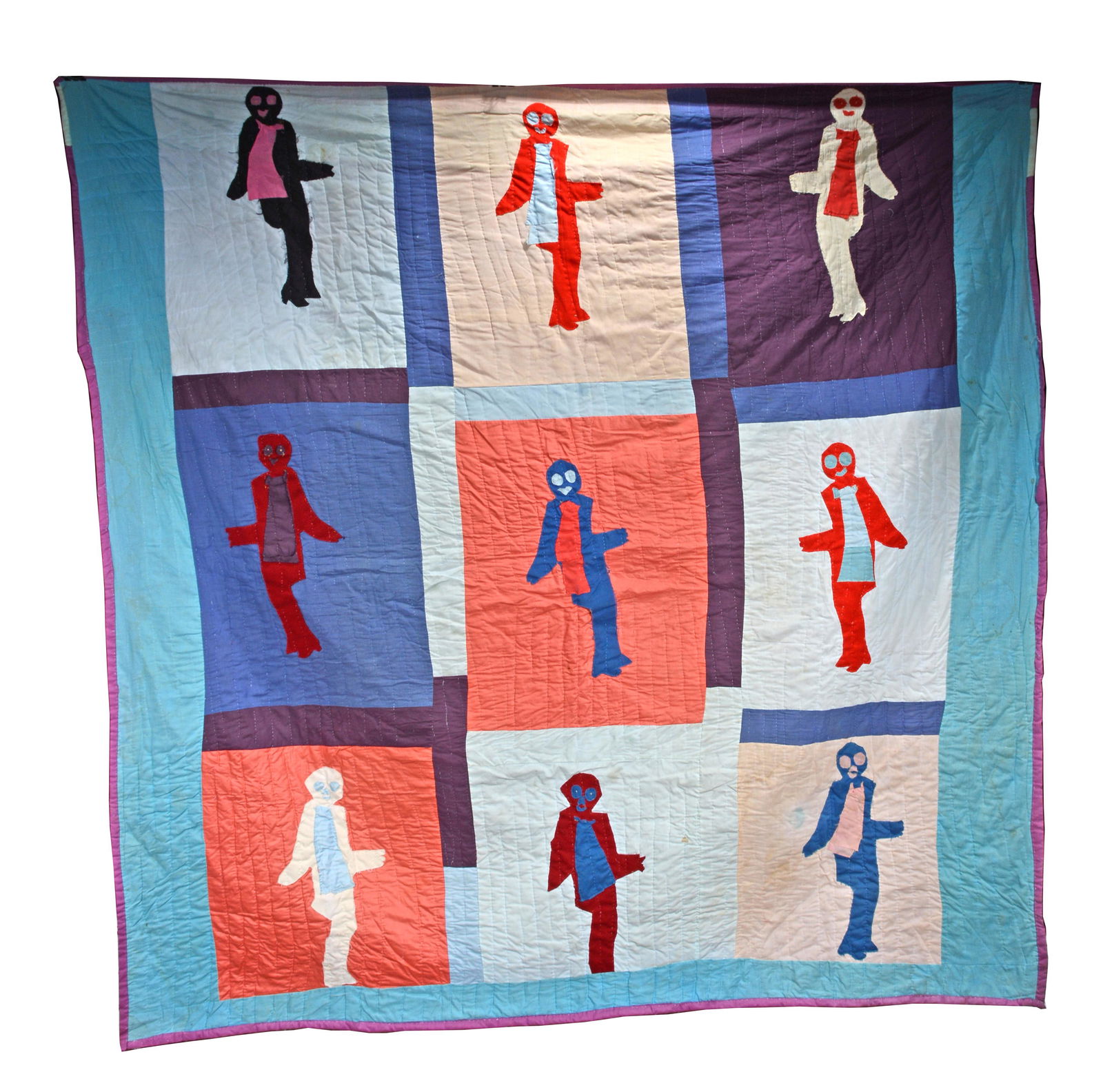 Sarah Mary Taylor. Businessmen Wearing Ties Quilt. (1 of 4)