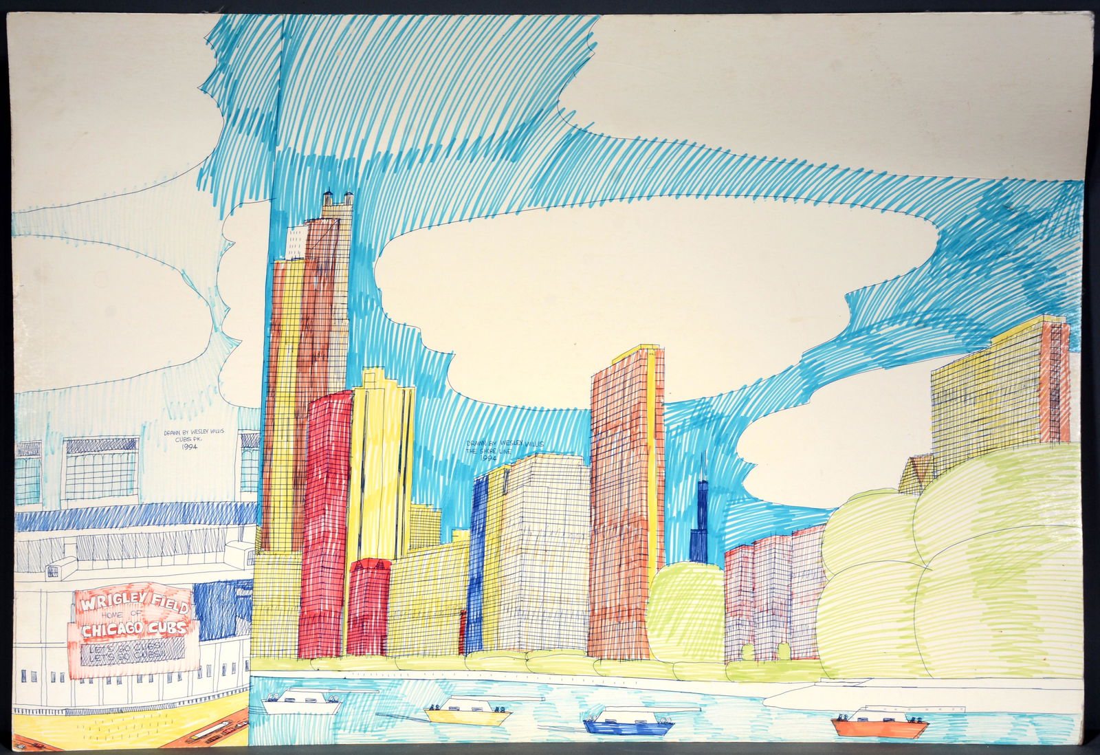 Wesley Willis. Wrigley Field. (1 of 4)