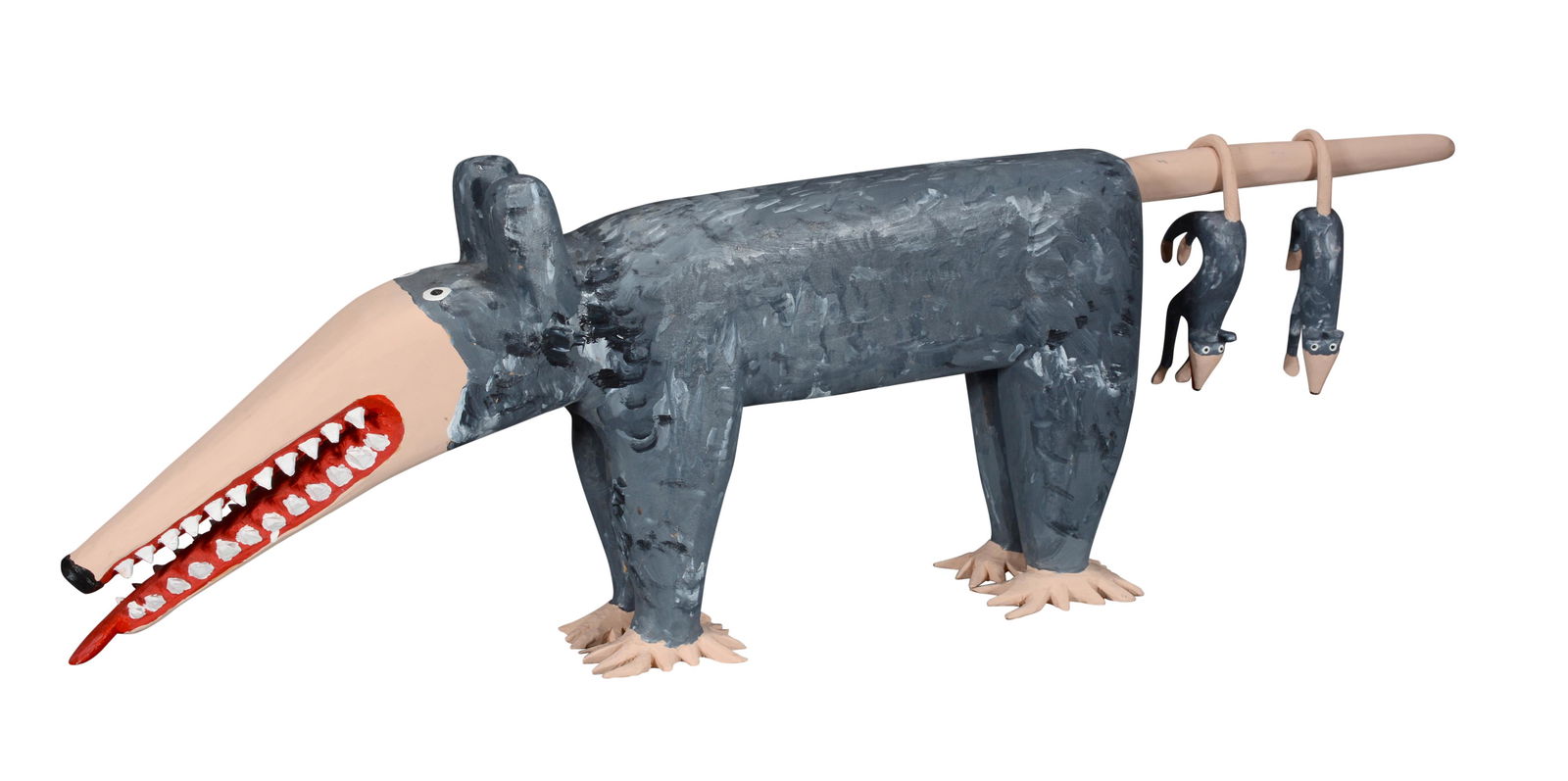 Minnie and Garland Adkins. Momma Possum And Babies. (1 of 5)