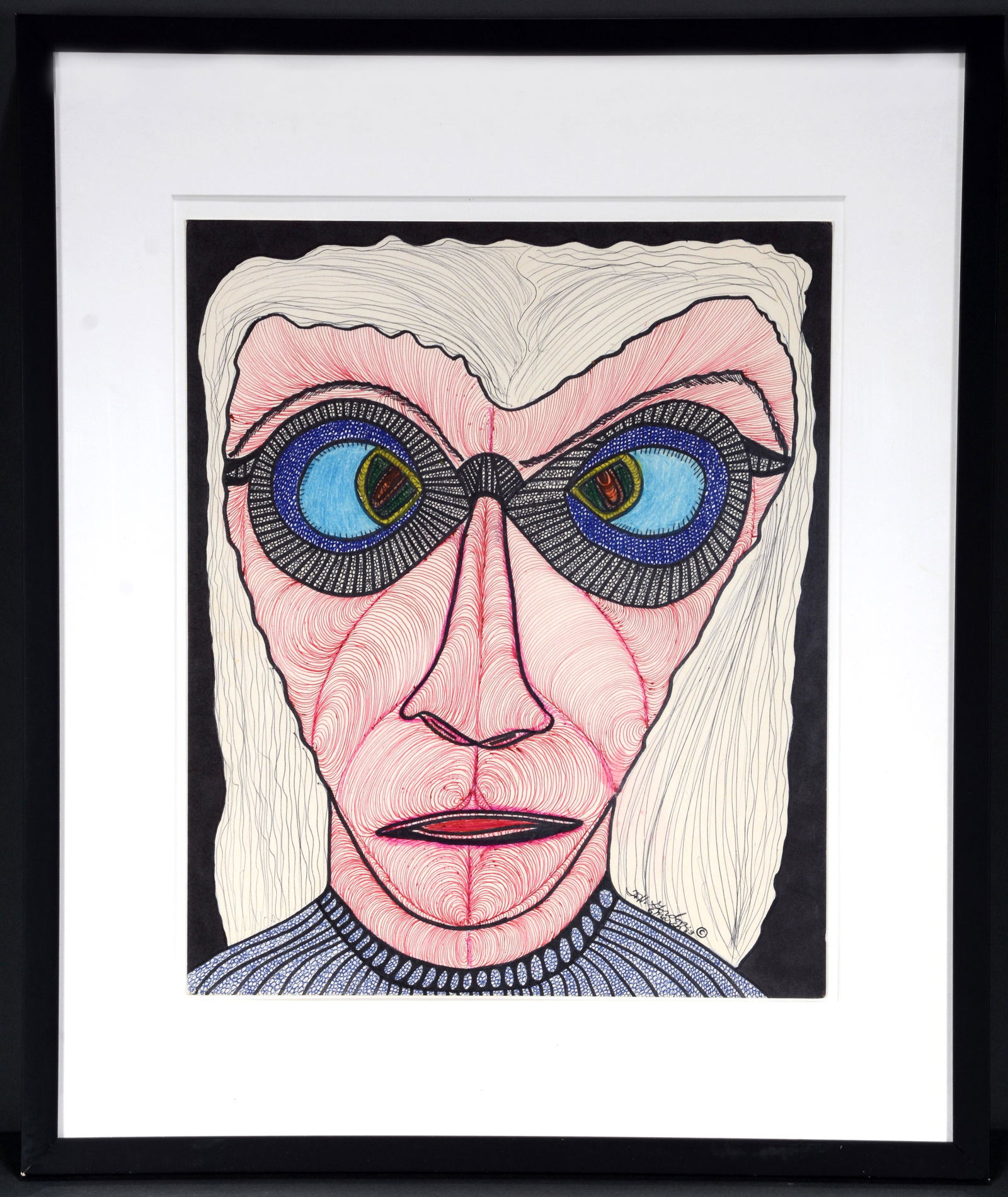 Ted Gordon. Portrait With White Hair. (1 of 5)