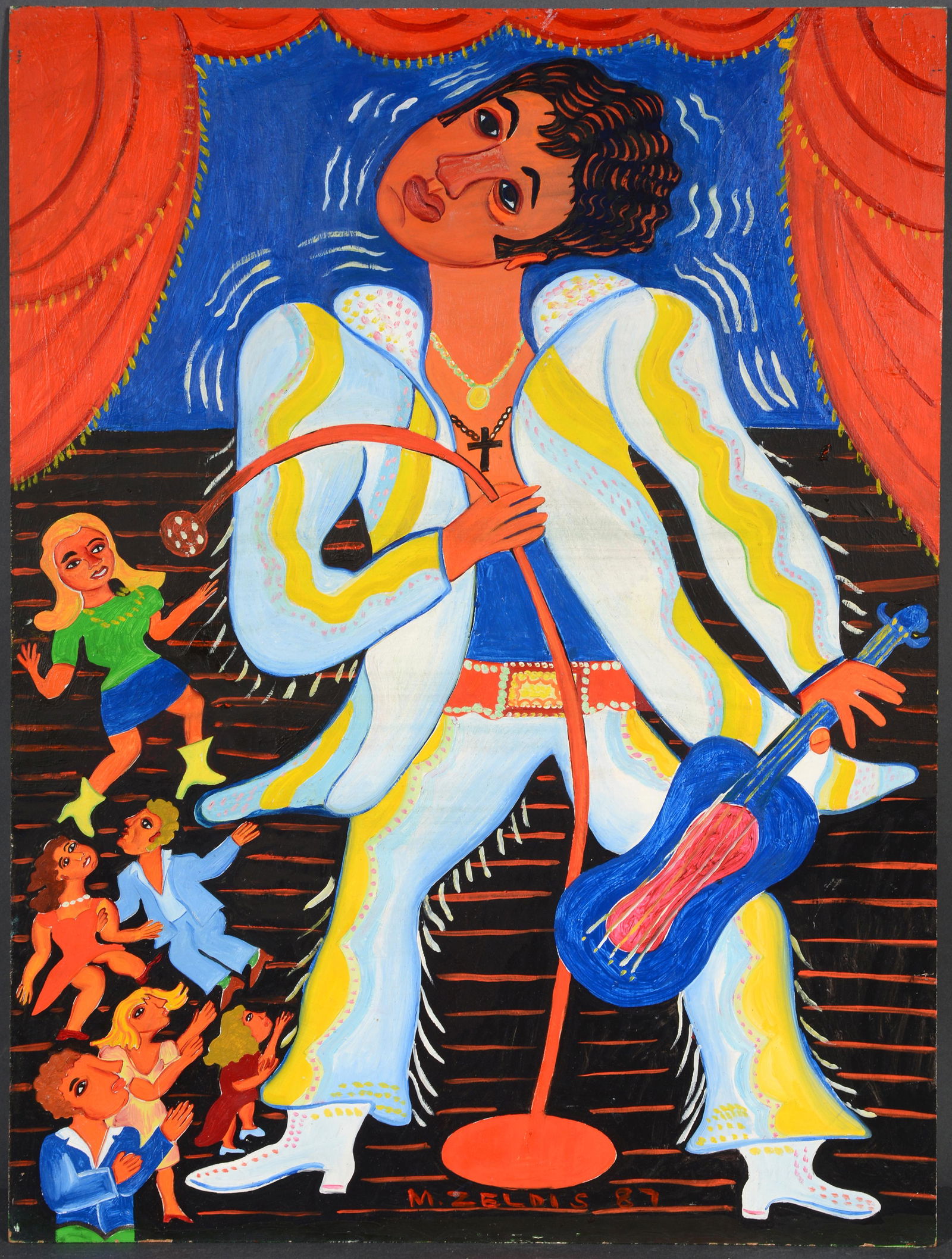 Malcah Zeldis. Elvis. (1 of 4)