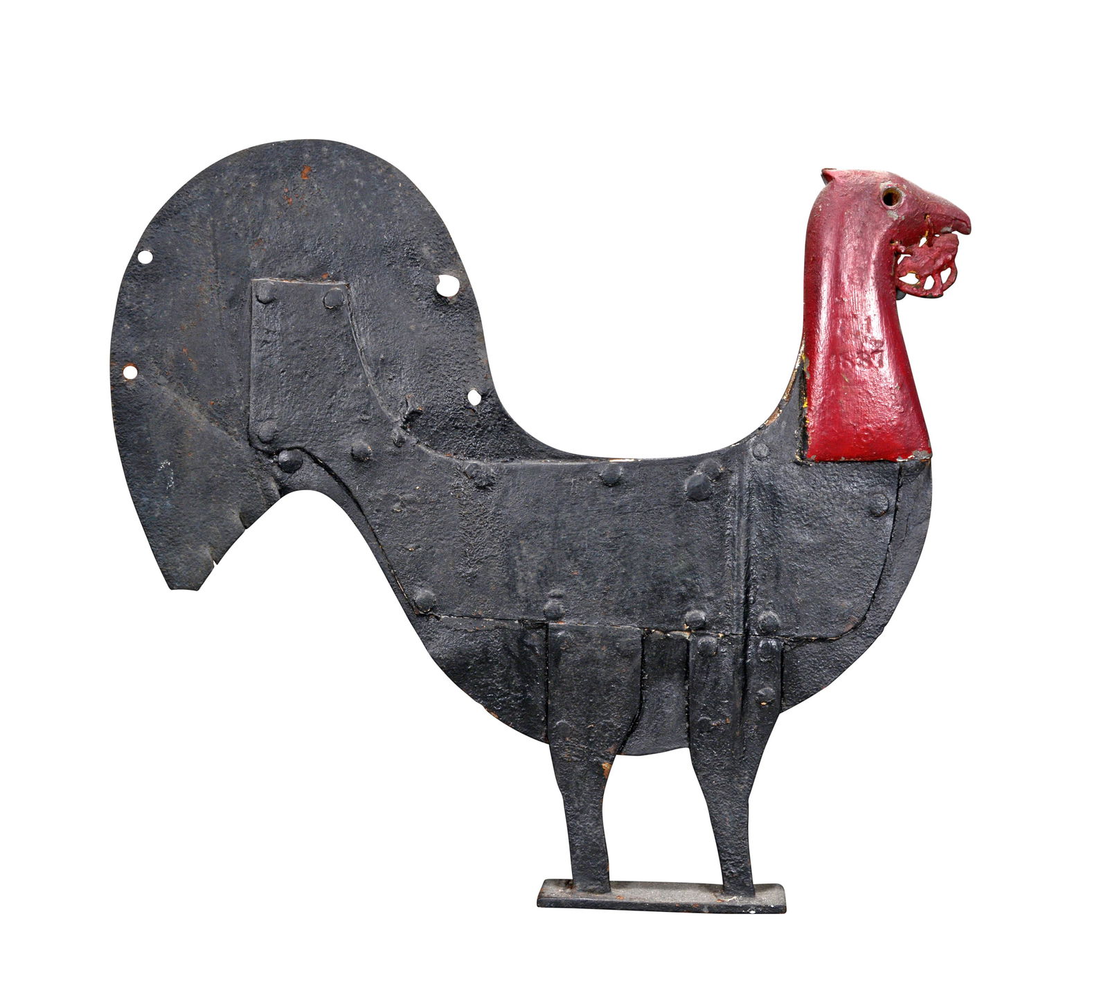 Red-Headed Roof Top Rooster Dated 1887. (1 of 8)