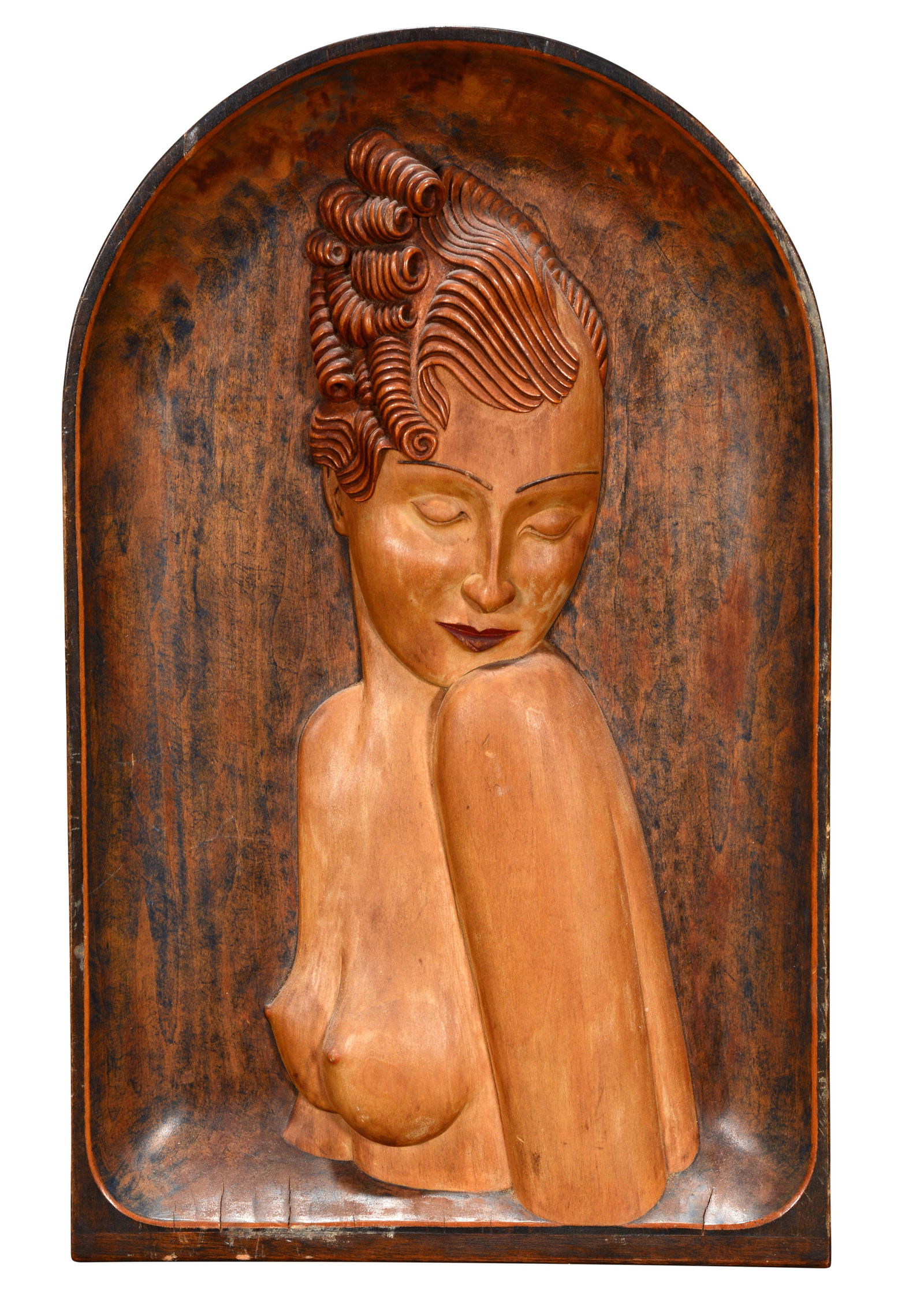 Topless Flapper Girl Plaque. (1 of 7)