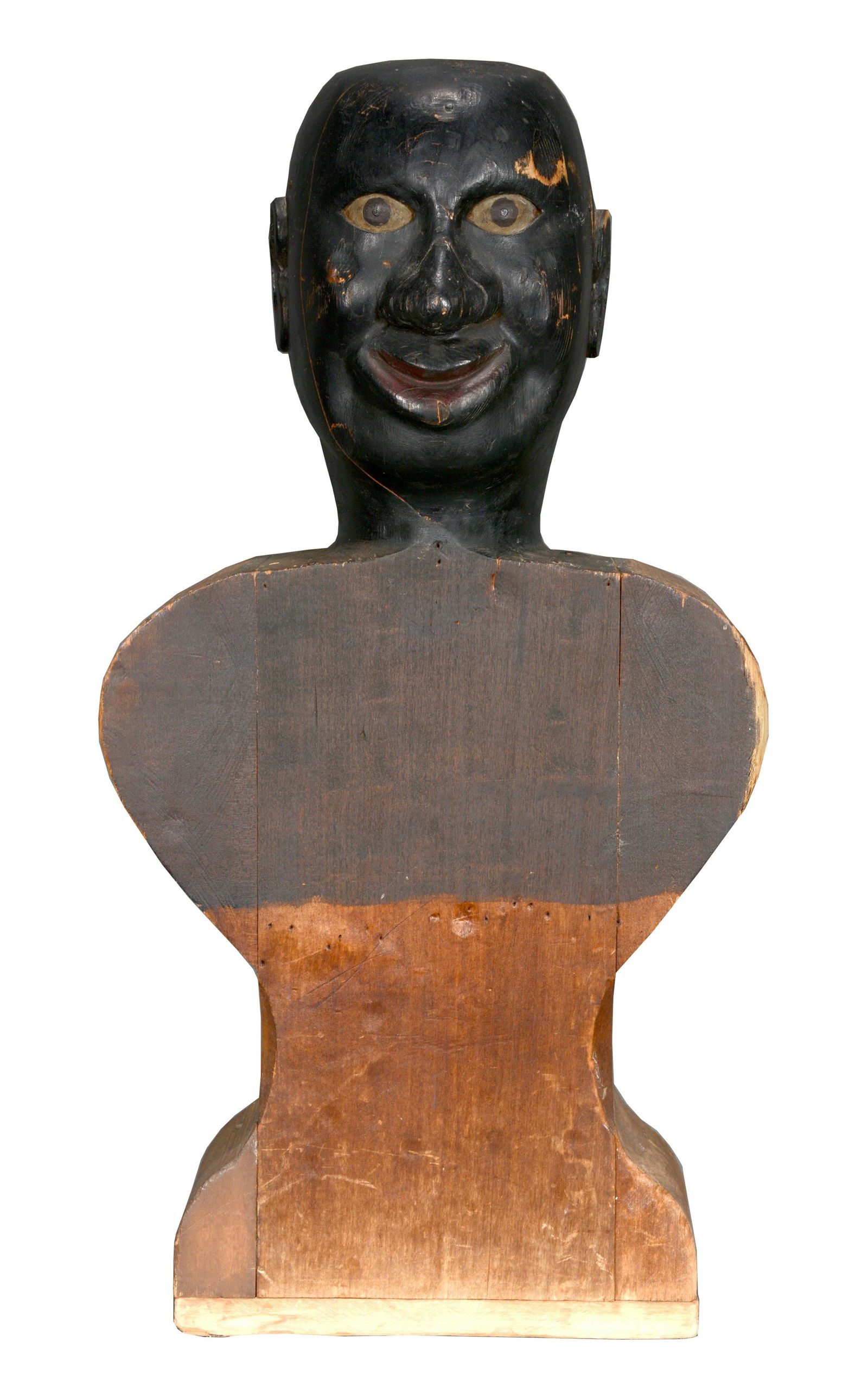 Carved and Painted African American Man's Bust. (1 of 16)