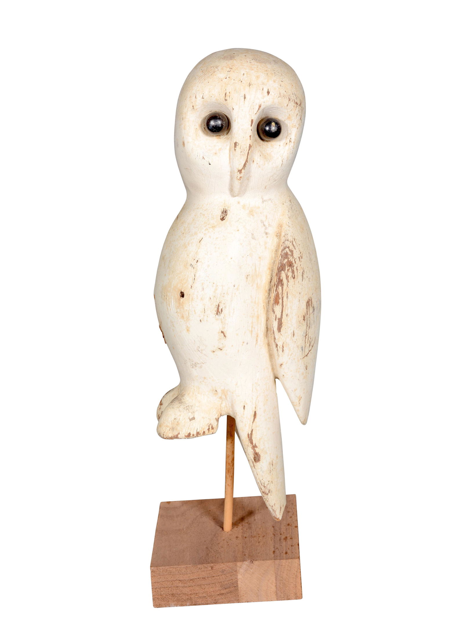 Primitive Snow Owl With Protruding Eyes. (1 of 6)