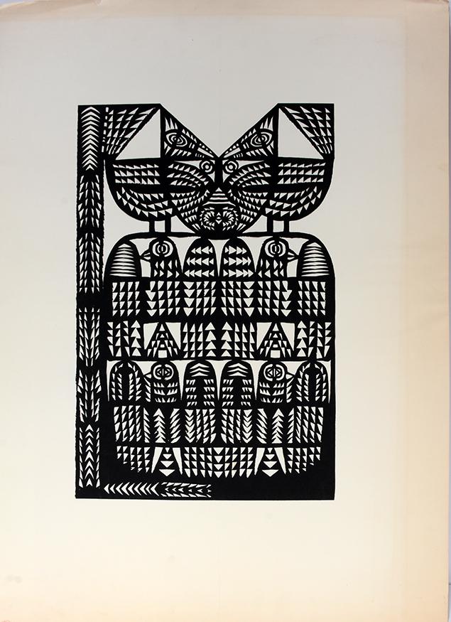 Unknown Artist. Back and White Figure. (1 of 4)