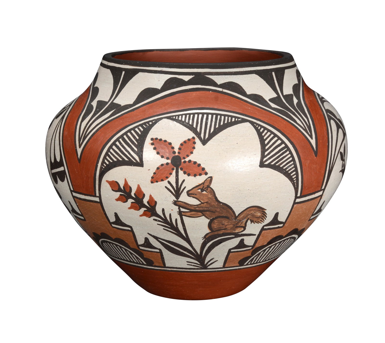 Lois Medina Zia. Decorated Acoma Pot. (1 of 9)
