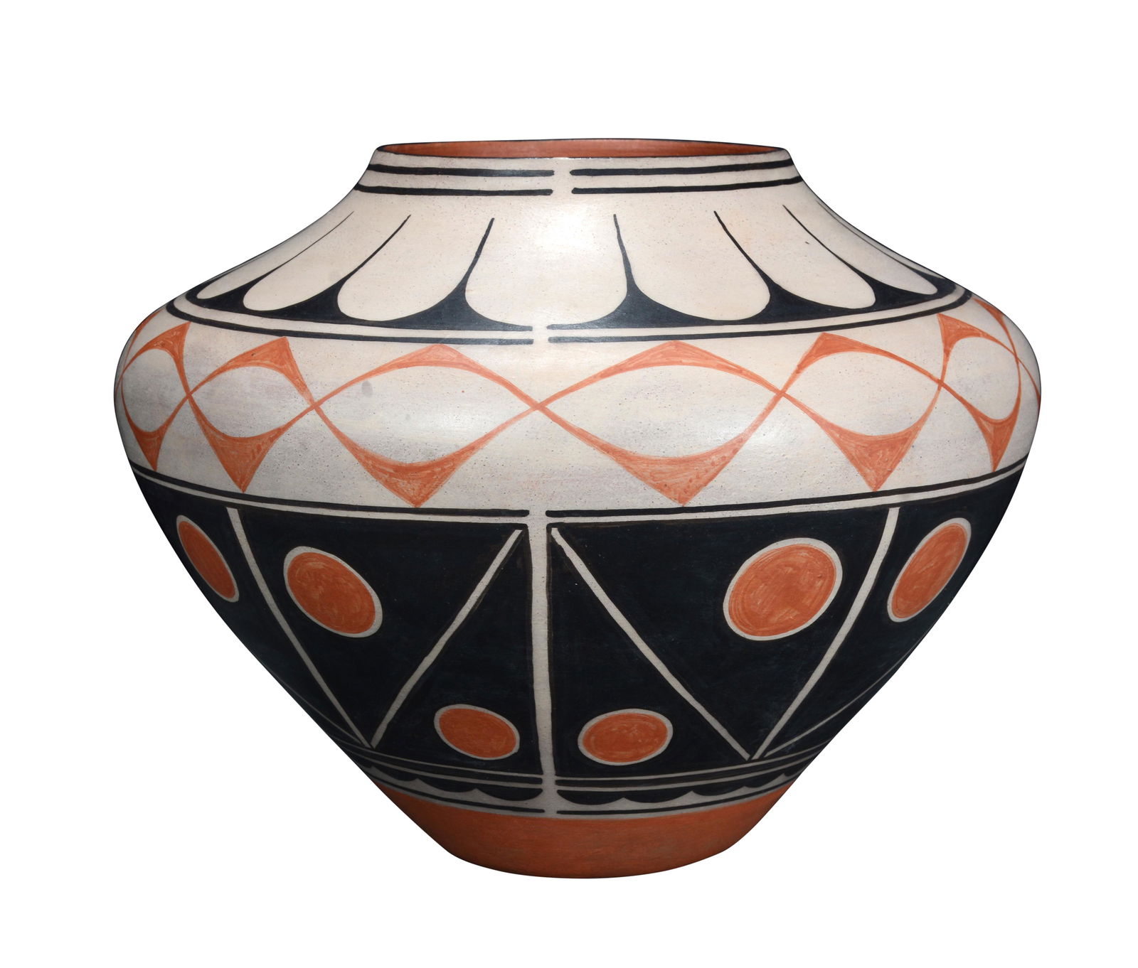 Lisa Holt & Harlan Reano. Sunflower & Geometric Designs Vase. (1 of 9)