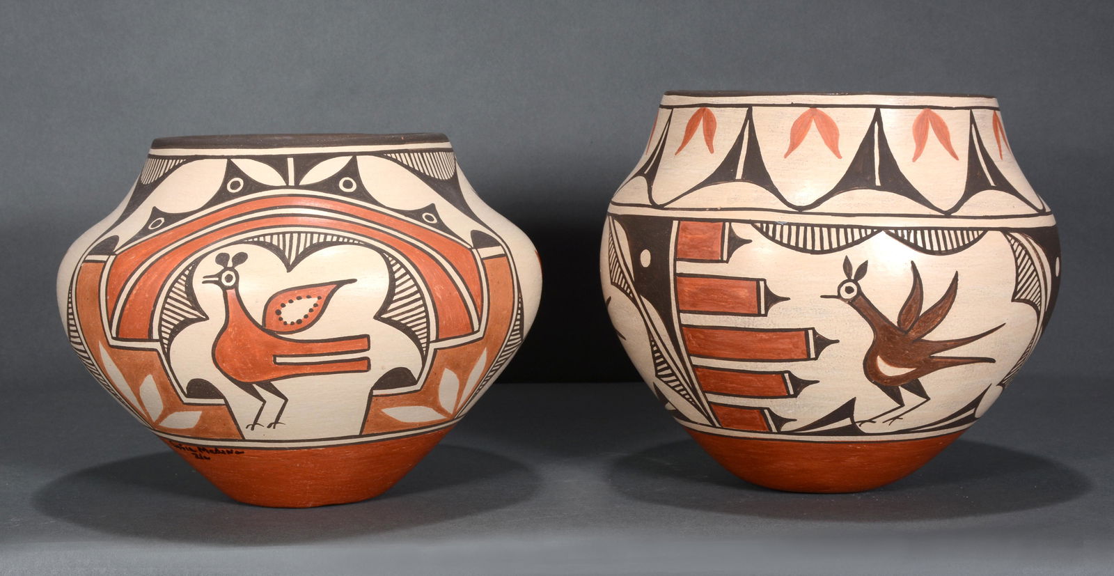 Sophia Medina. Traditional Zia Polychrome Pots. (1 of 5)