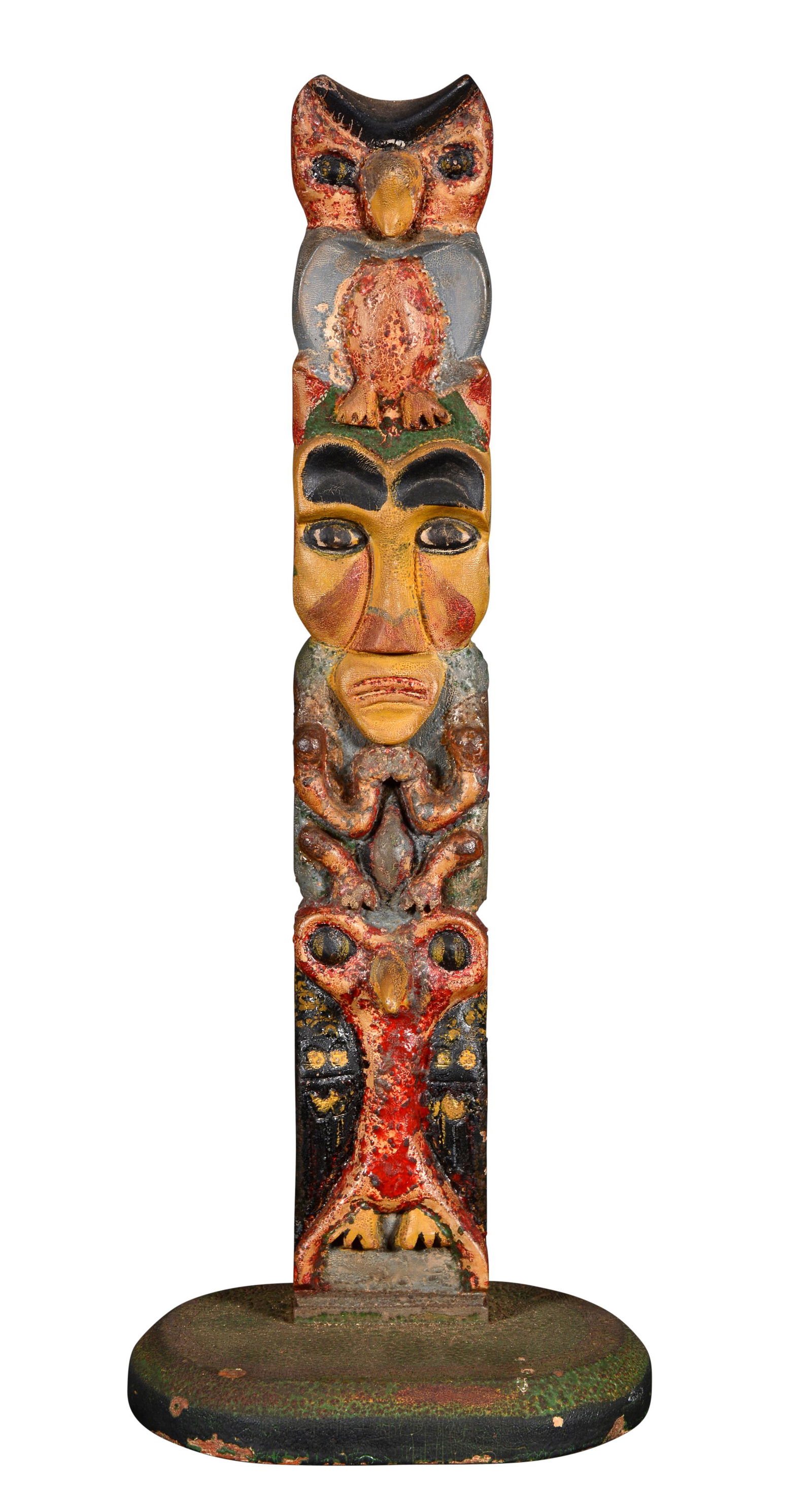 Early Owl and Figure Totem. (1 of 9)