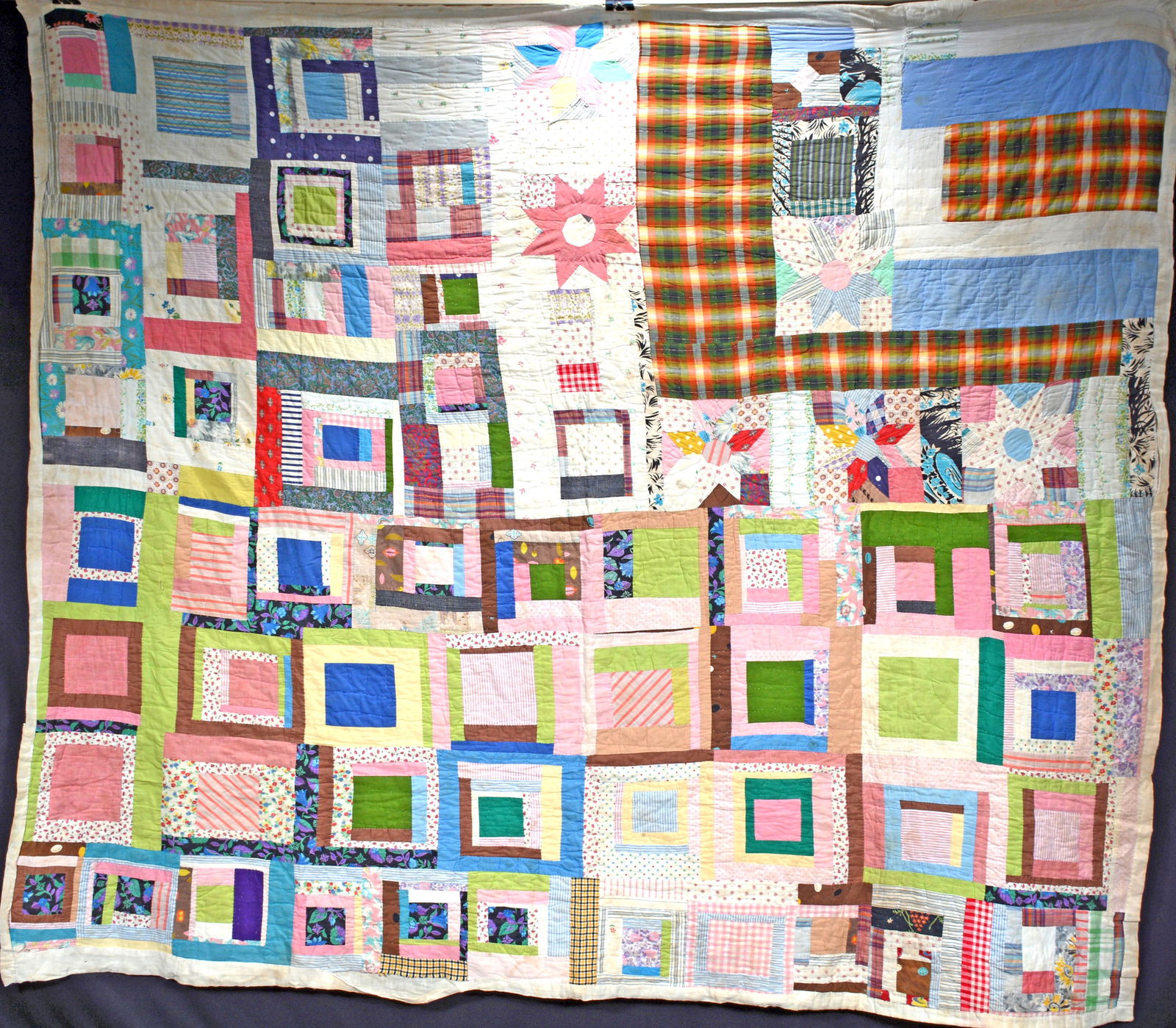 Abstract Squares African American Quilt. (1 of 4)