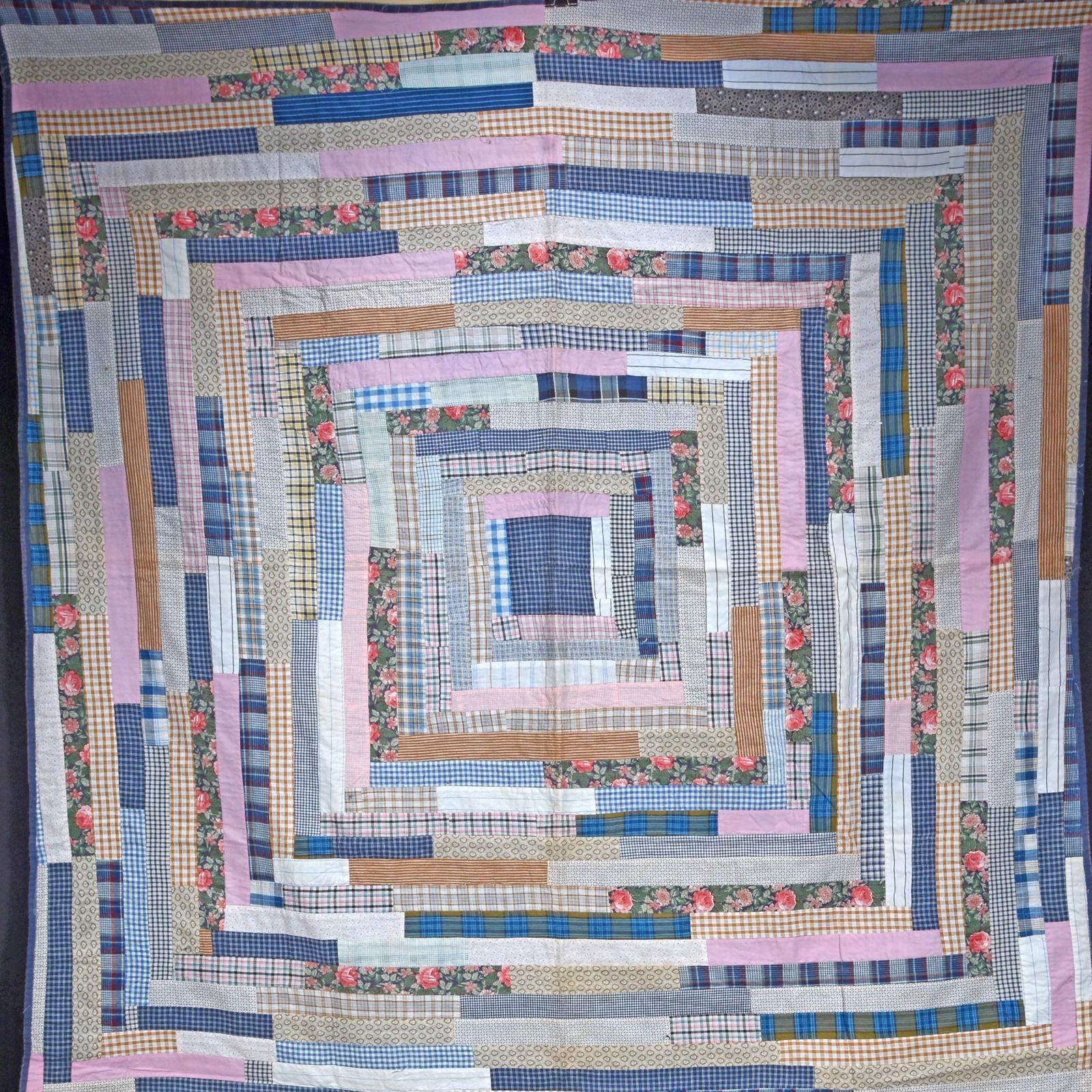 Anonymous Strip Block Quilt. (1 of 4)