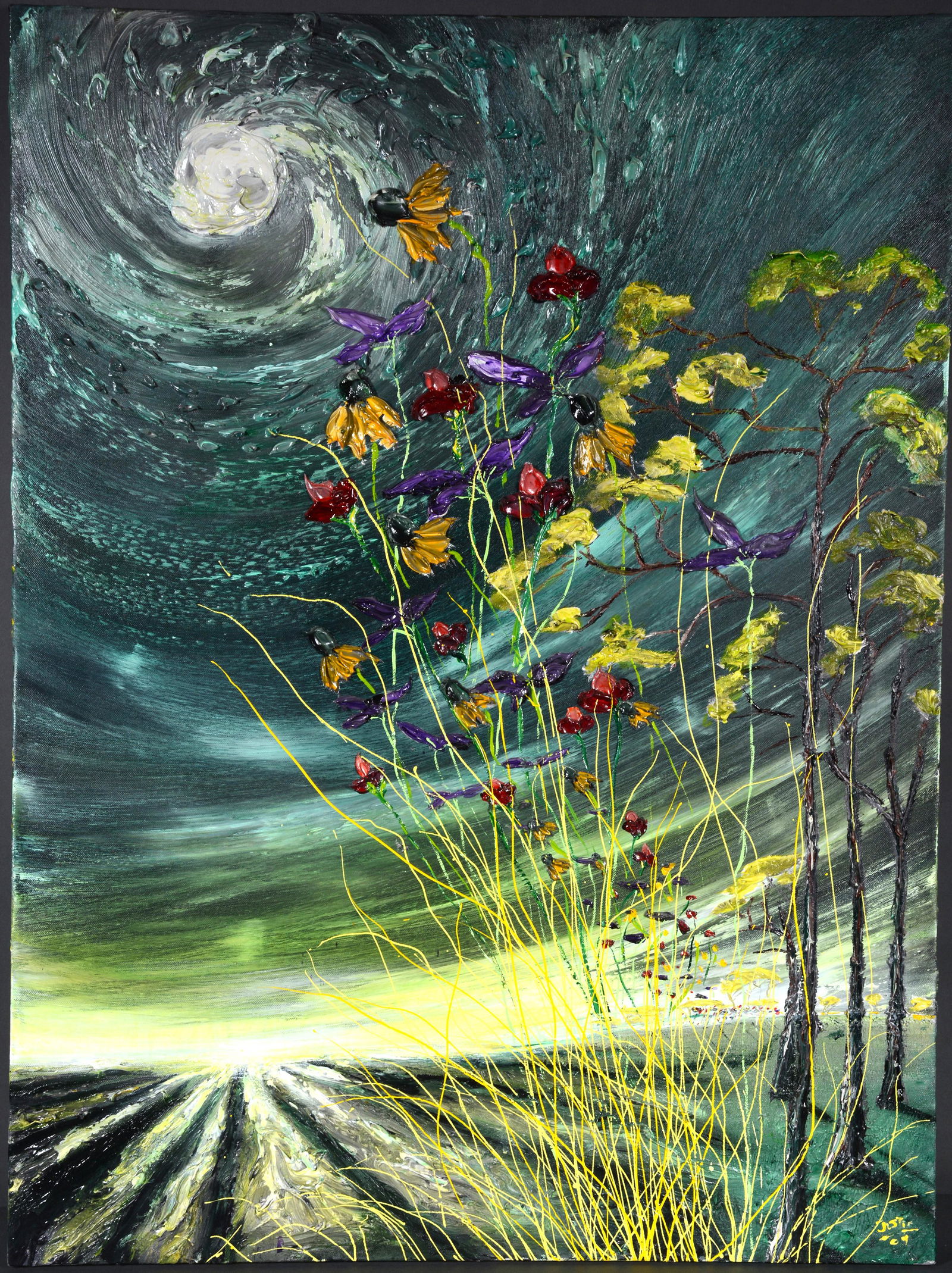 Justin Gaffrey. Wild Flowers In Starry Night. (1 of 5)
