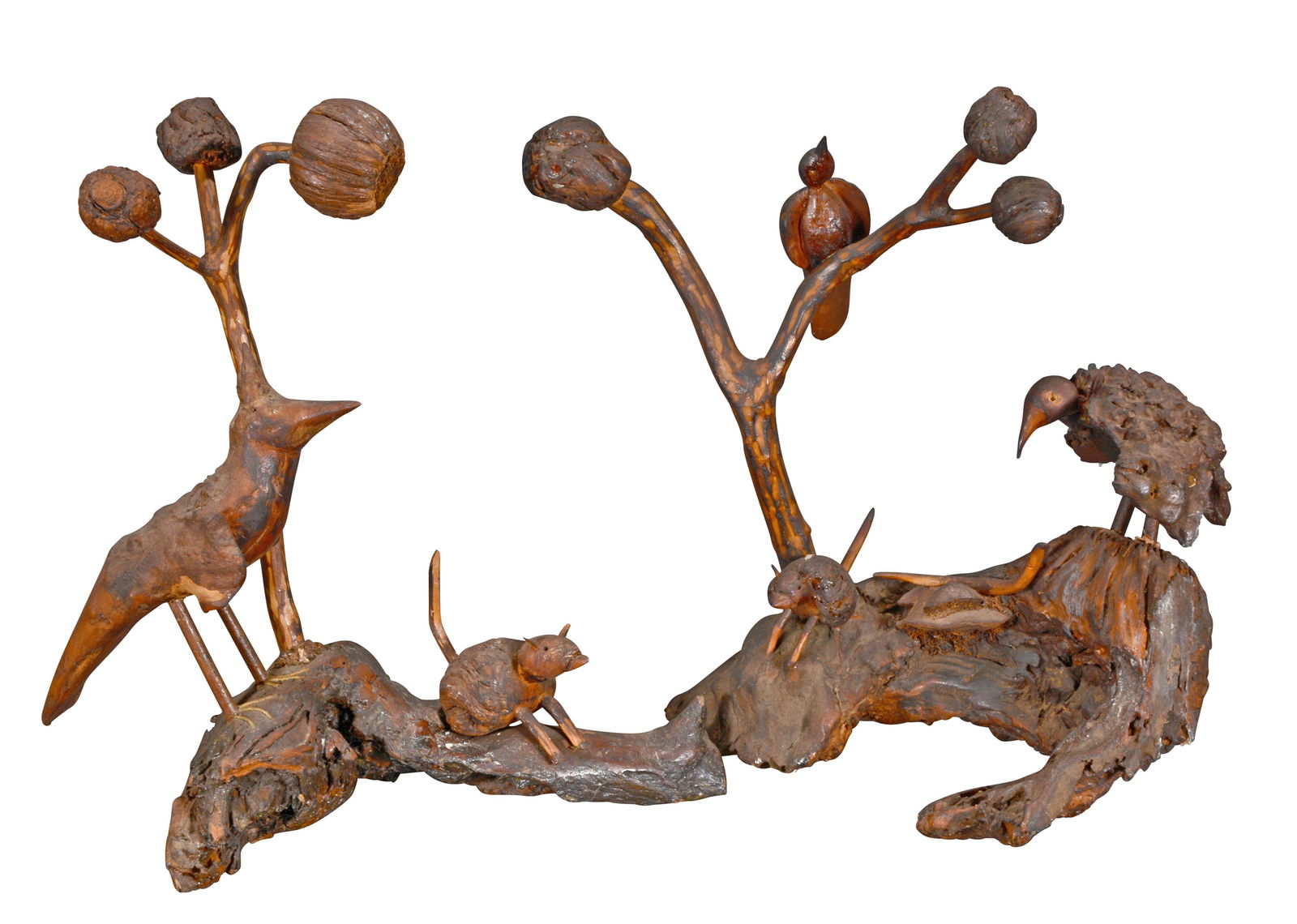 Russell Gillespie. Birds In Forest Natural Root Sculptures (1 of 4)