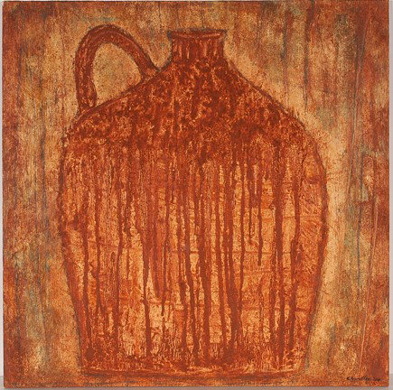 Steven Red Mud Chandler Jug Painting.
