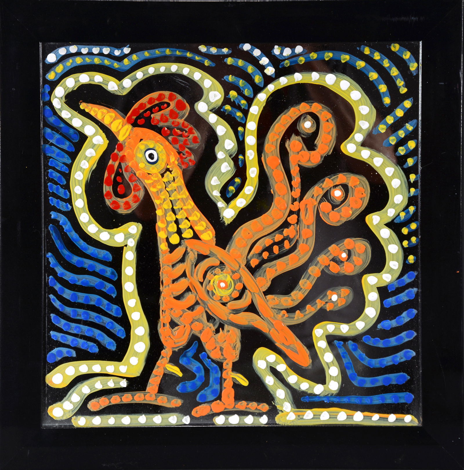 Peter Loose. Rooster In Mirror House. (1 of 1)