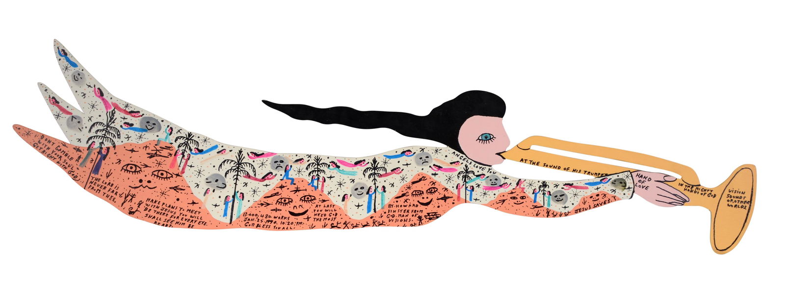 Howard Finster. Trumpeting Angel. (1 of 6)