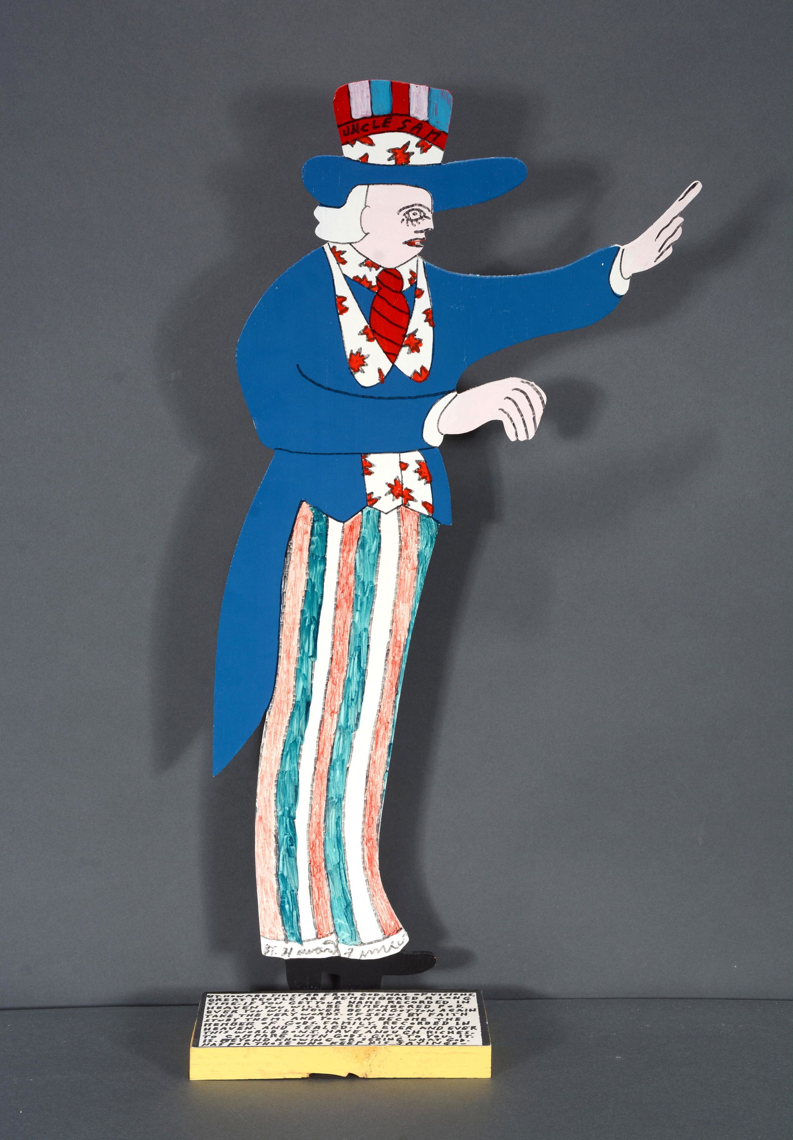 Howard Finster. Uncle Sam. (1 of 3)