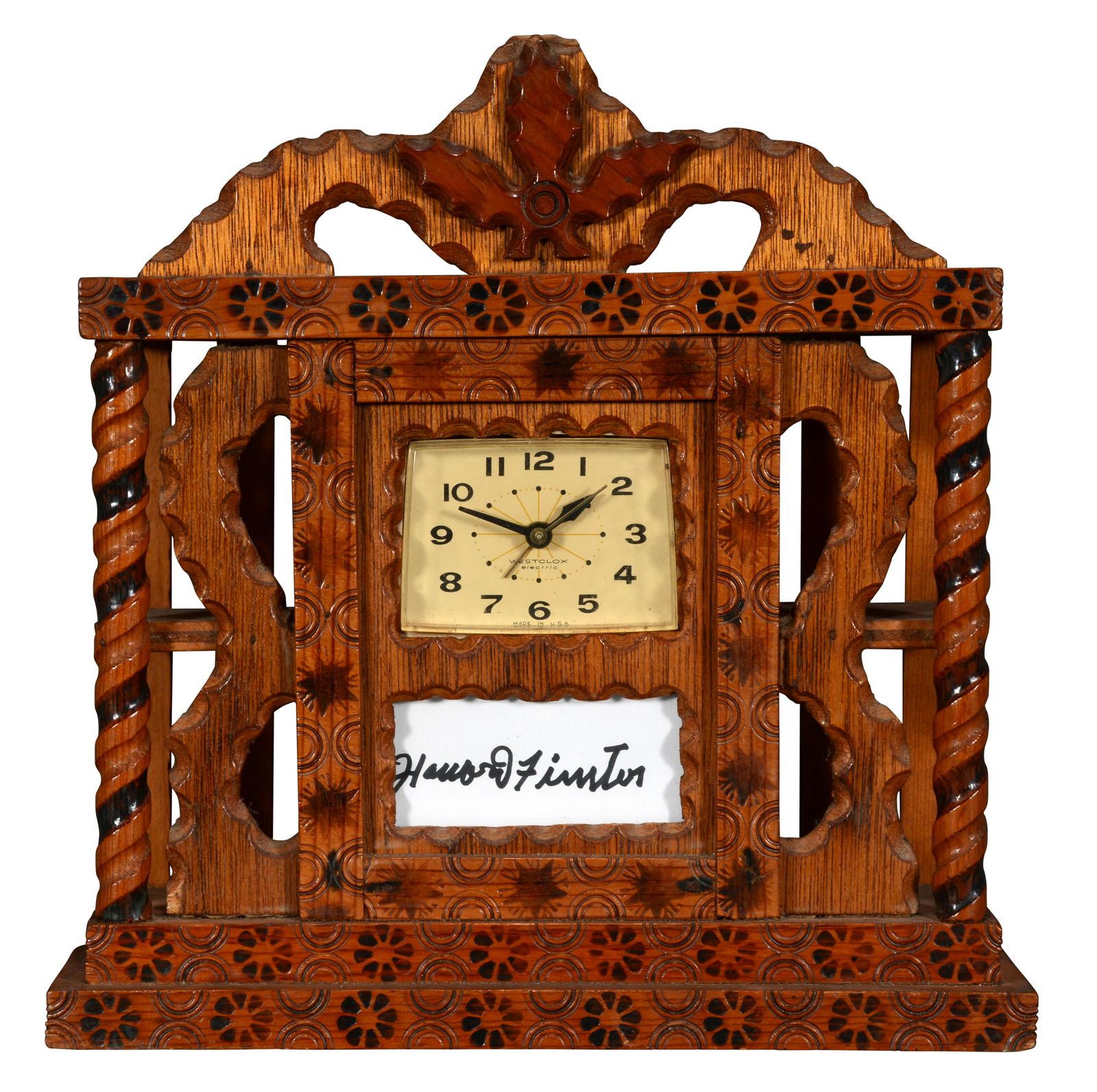 Howard Finster. Mantle Clock. (1 of 4)