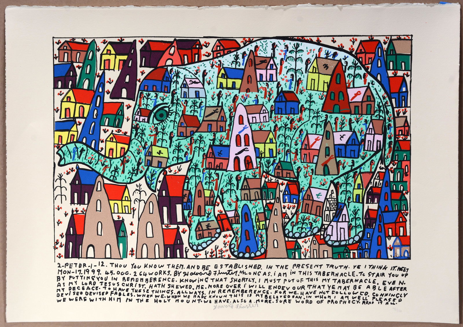 Howard Finster. Elephant. (1 of 3)