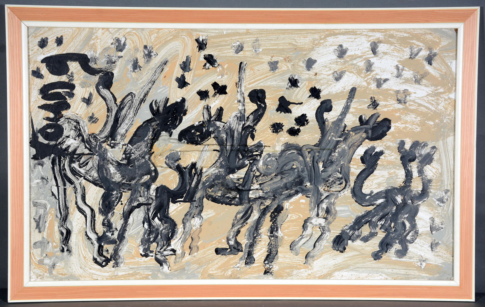 Purvis Young. 3 Black Warriors on Horseback. (1 of 2)