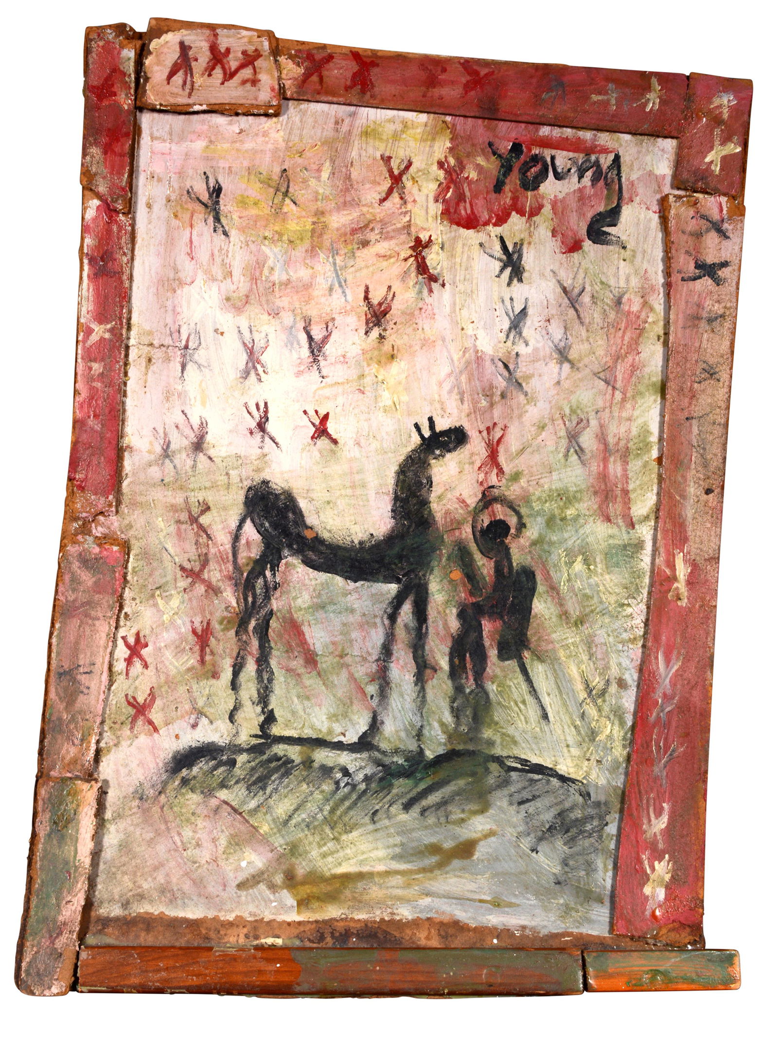 Purvis Young. Warrior With Horse. (1 of 3)