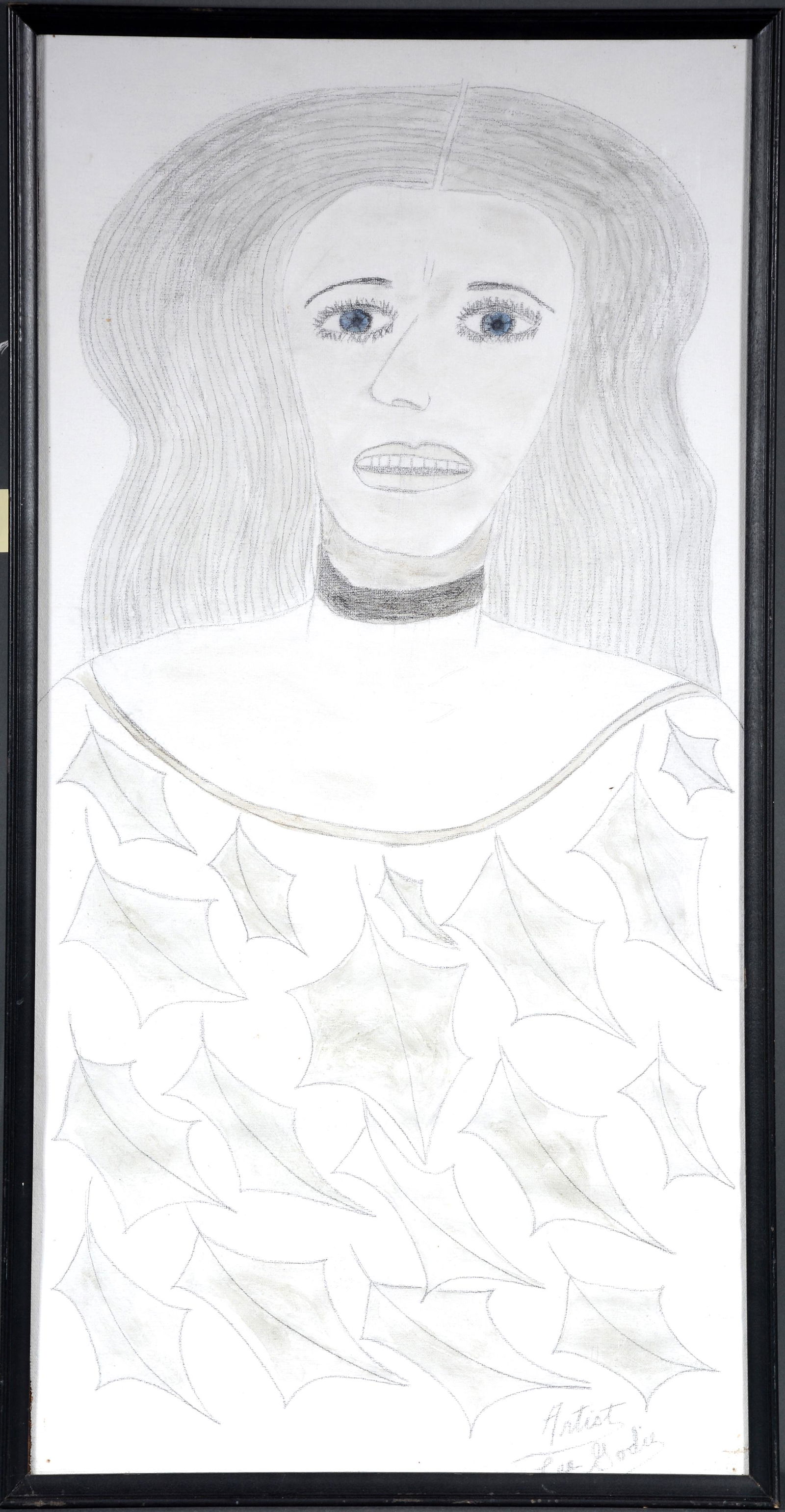 Lee Godie. Woman With Leaves On Dress. (1 of 3)