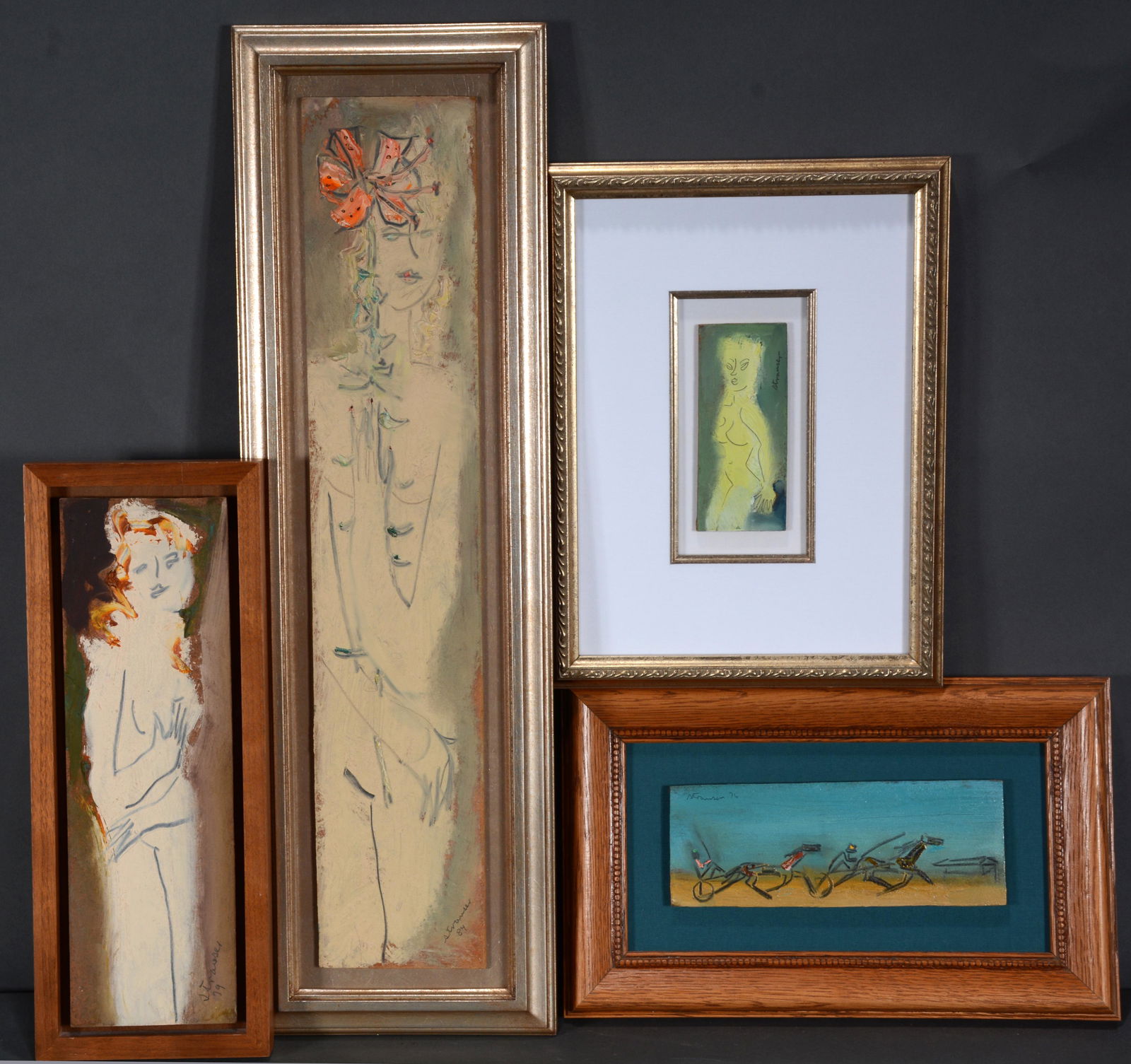 Sterling Strauser. 3 Nudes & Horse Trotter. (1 of 3)