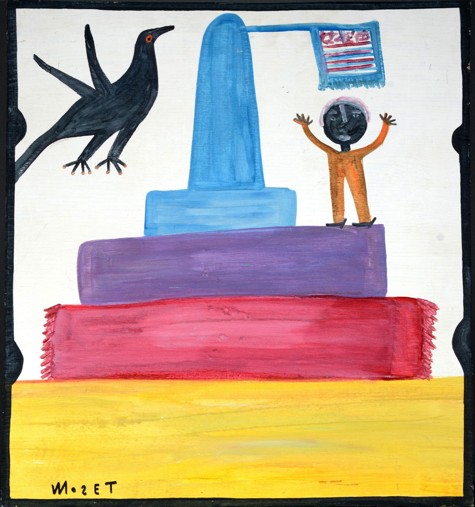 Mose Tolliver. Mose On Monument. (1 of 2)