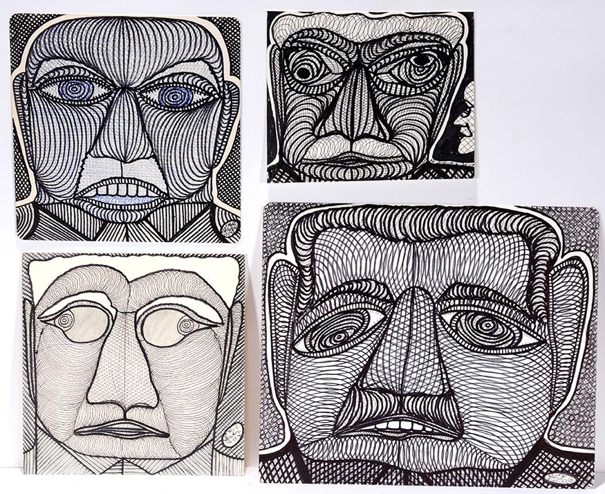 Ted Gordon. Four Male Portraits. (1 of 2)