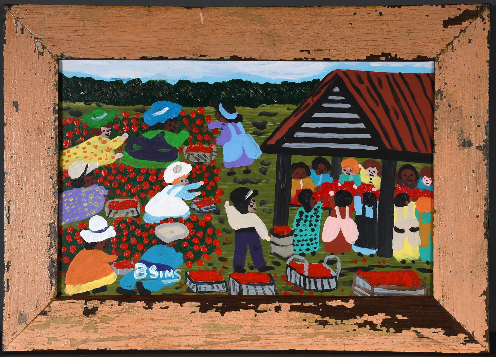 Bernice Sims. Strawberry Picking. (1 of 2)