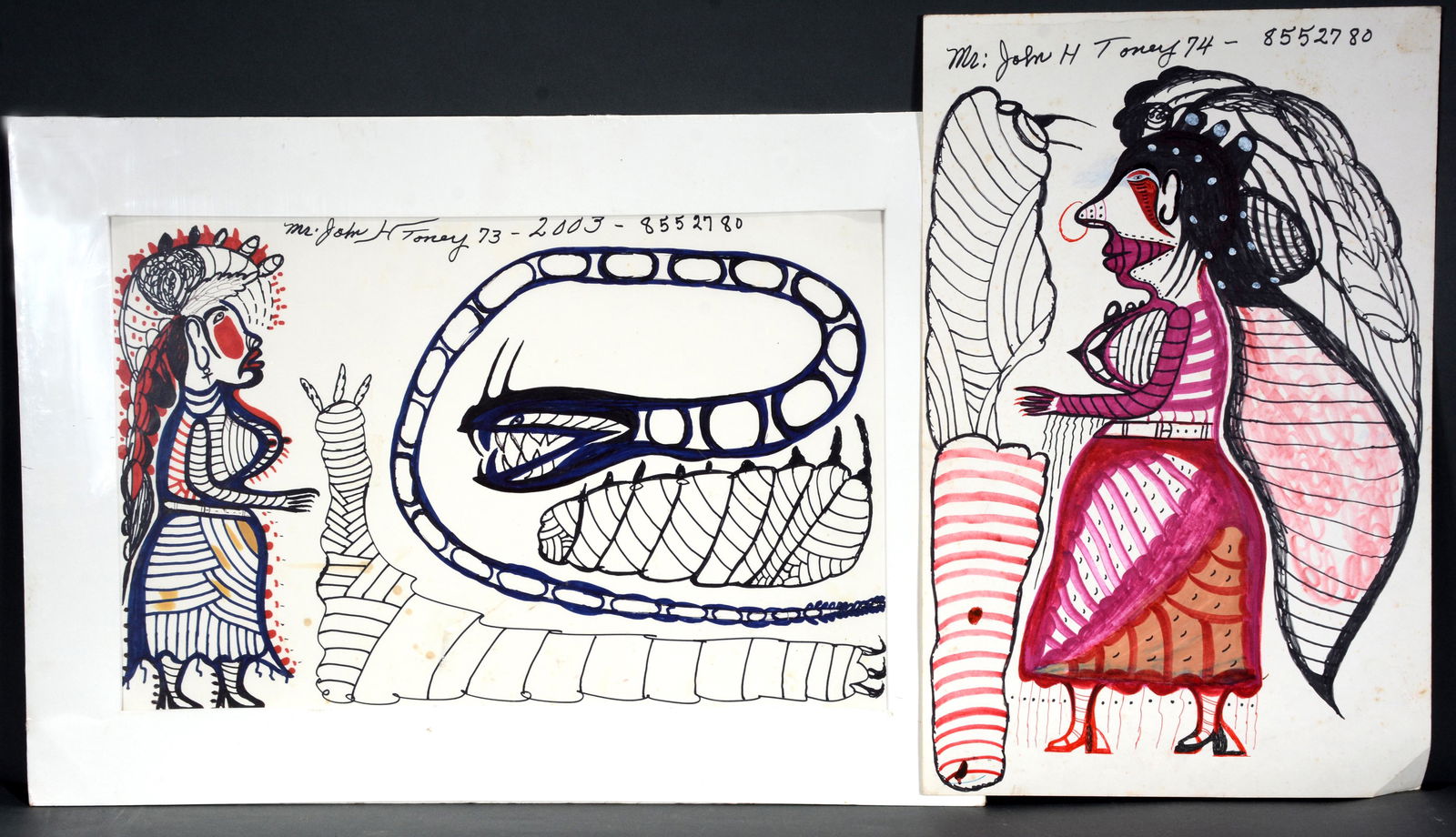 John Toney. Pair of Paintings. (1 of 1)