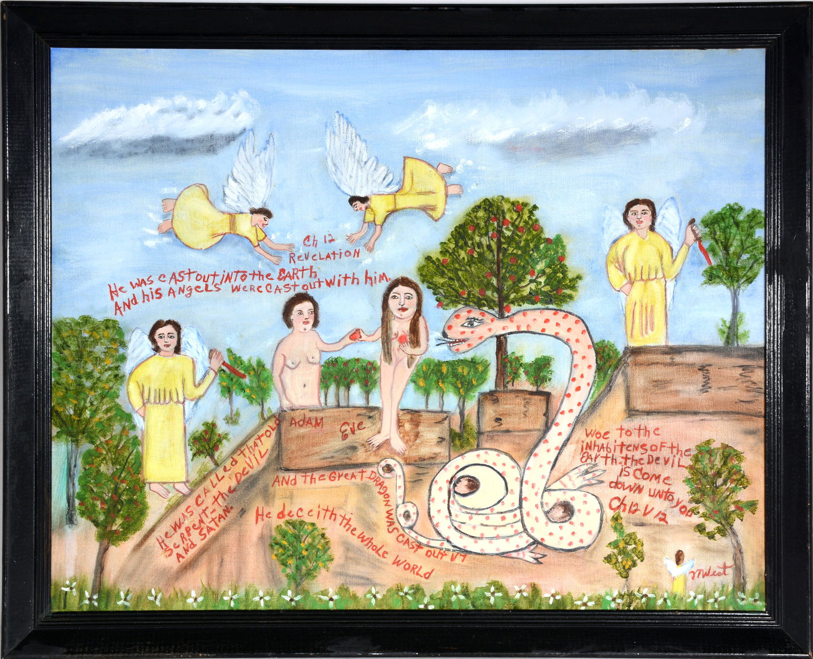 Myrtice West. Adam & Eve With Serpent. (1 of 3)