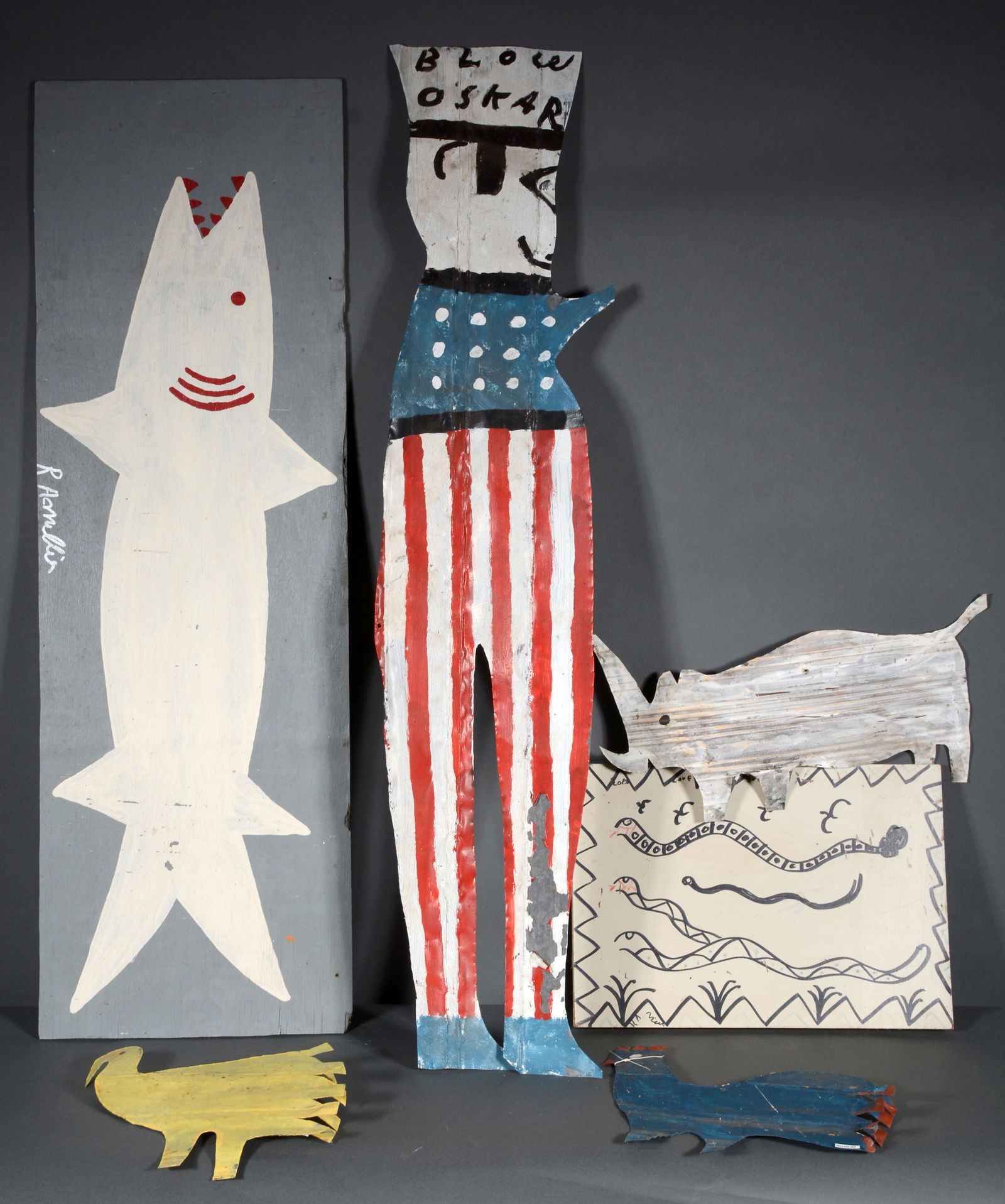 R.A. Miller. Blow Oskar, Shark & Chickens. (1 of 2)