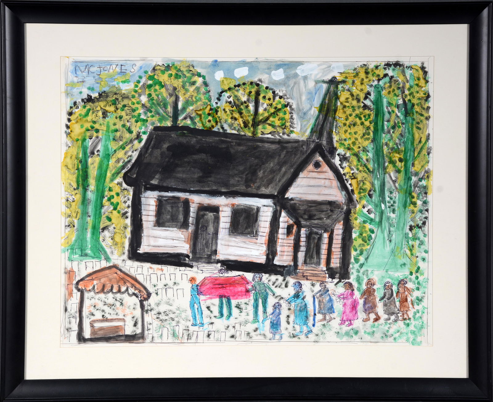 M.C. 5 Cent Jones. Large Funeral Scene. (1 of 3)