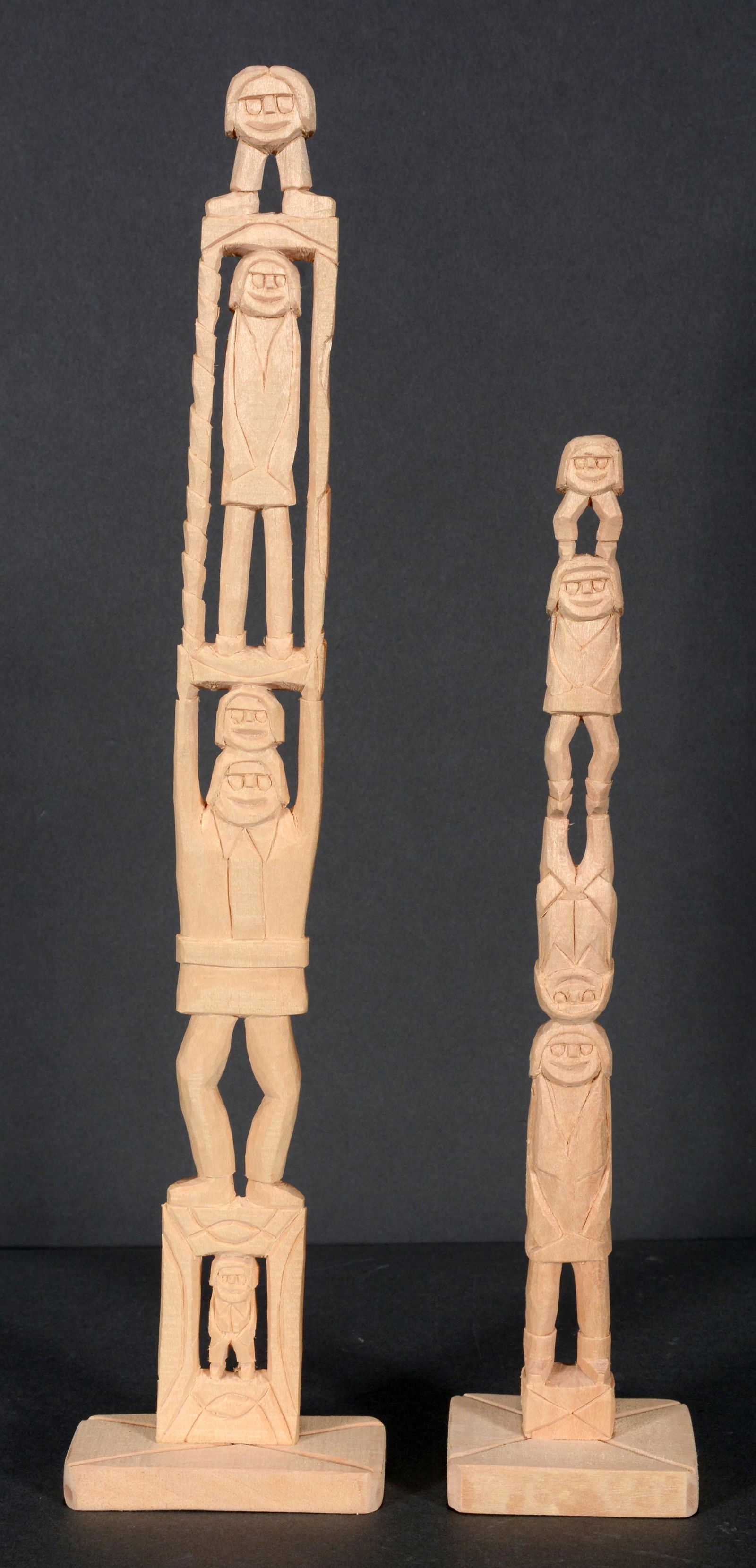 Rev. Herman Hayes. Pair of Totems. (1 of 2)