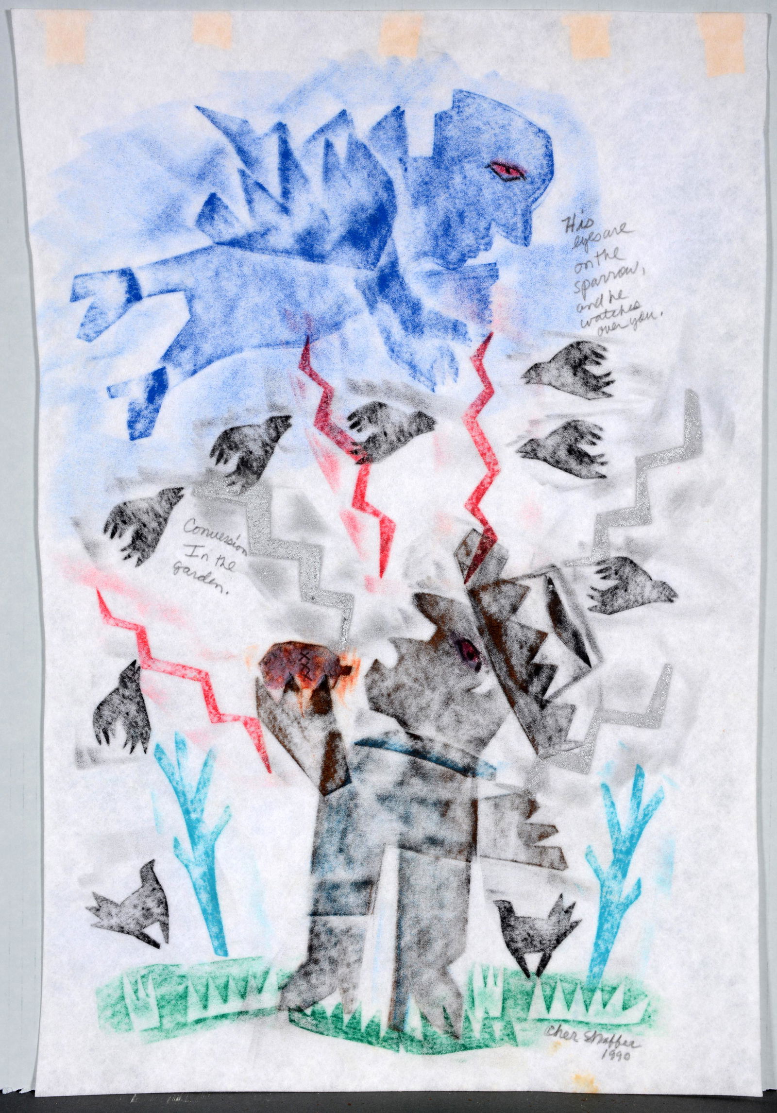 Cher Shaffer. Conversion In Garden. (1 of 2)