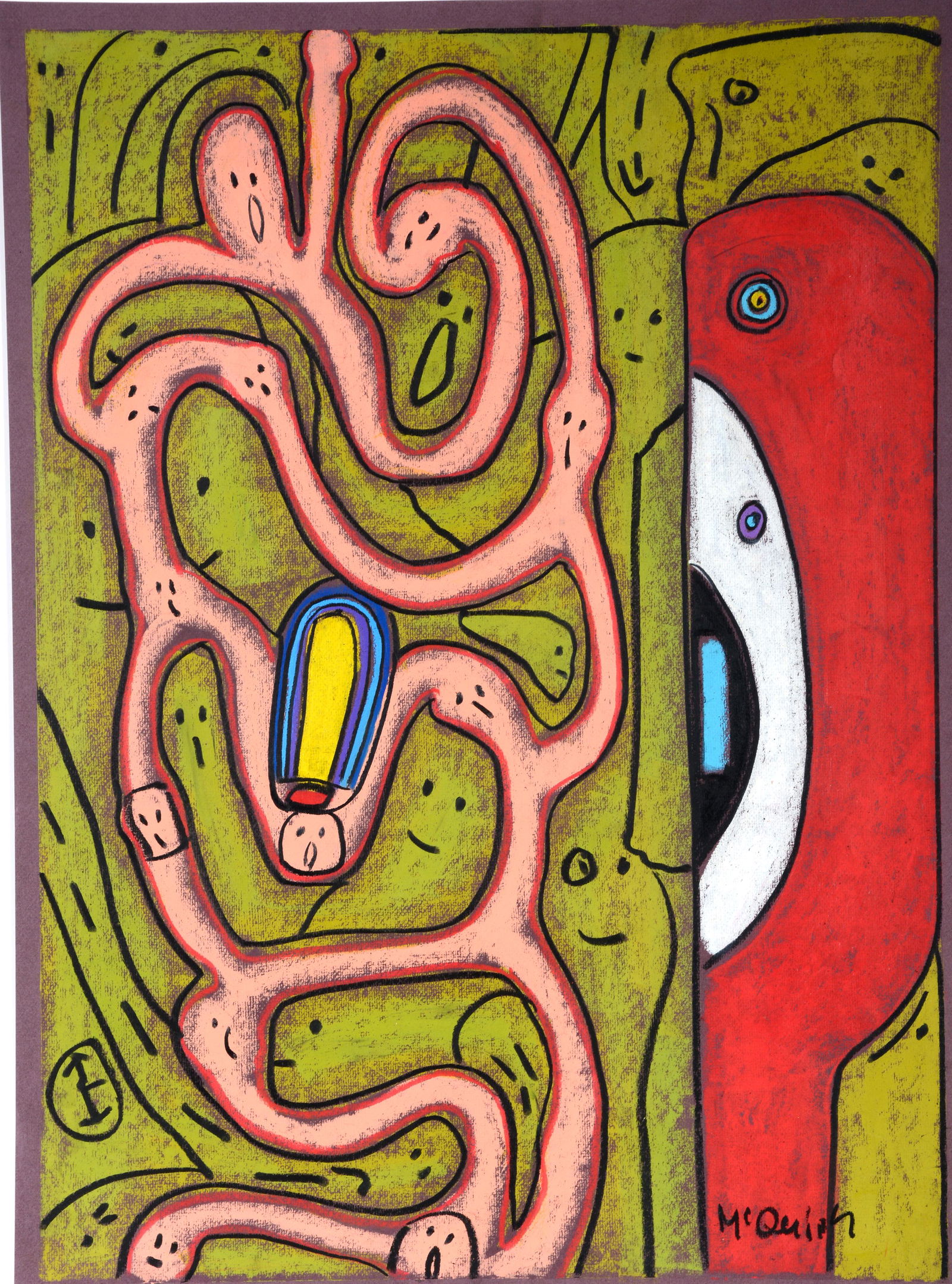 John McQuirk. Red Figure On Right. (1 of 2)