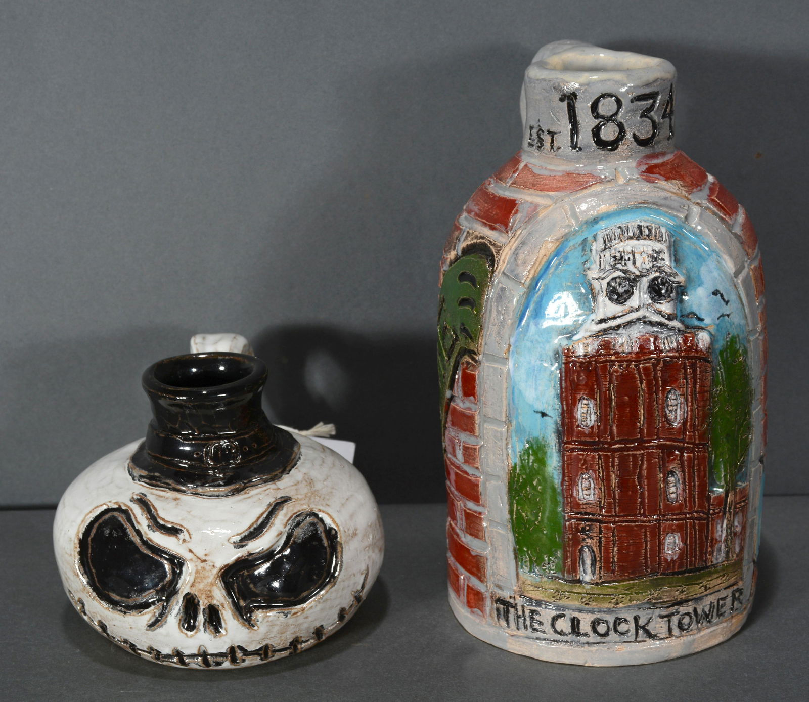 Dale Breezy Ellis. Clay Oddities - 2 Pots. (1 of 2)