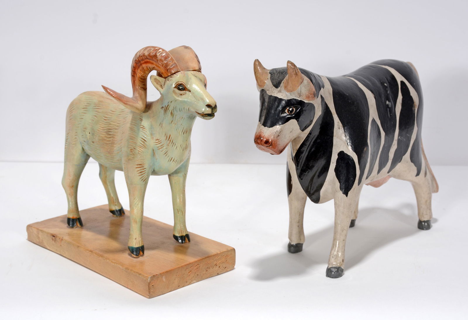 Tony Harold. Big Horn Sheep and Cow. (1 of 4)