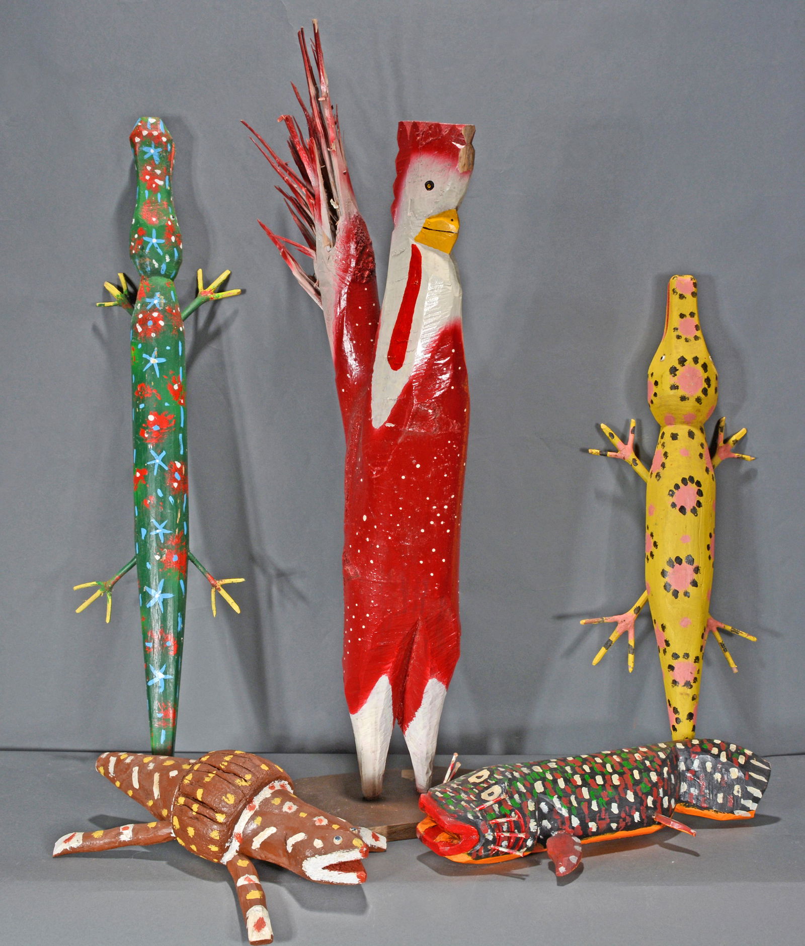 Edd Lambdin & JC Rose. Rooster, Lizard & Fish. (1 of 2)