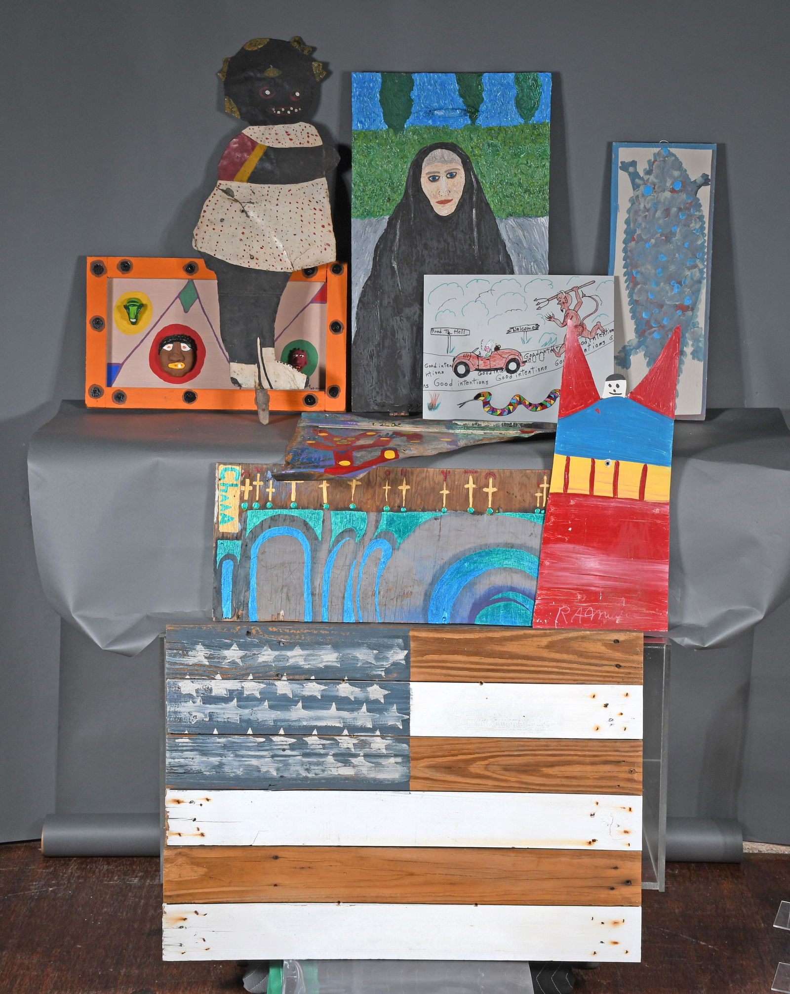 Variety of Artists. Box Lot of Nine Works. (1 of 1)