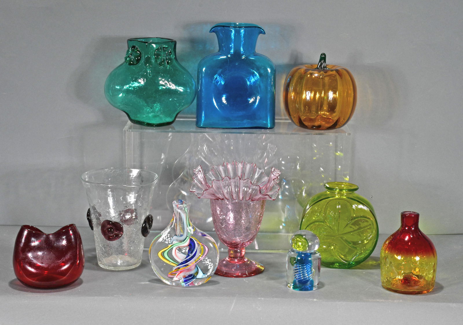 Blenko & Robert L. Harmon. 10 Works of Blown Art Glass. (1 of 1)