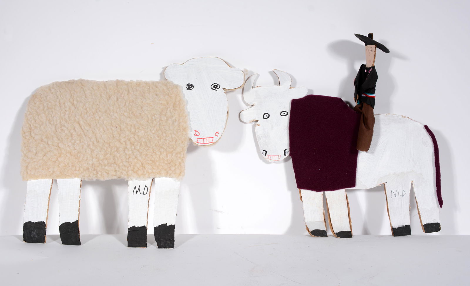 Mamie Deschillie. Bison Rider and Sheep. (1 of 1)