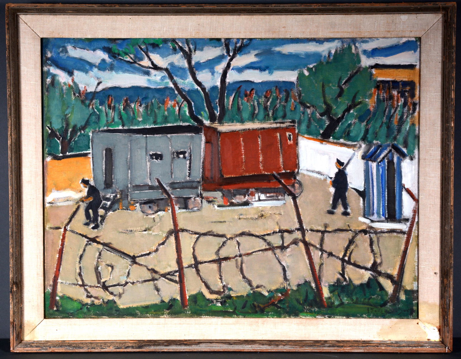 Russian Guarding Train Cars. (1 of 4)