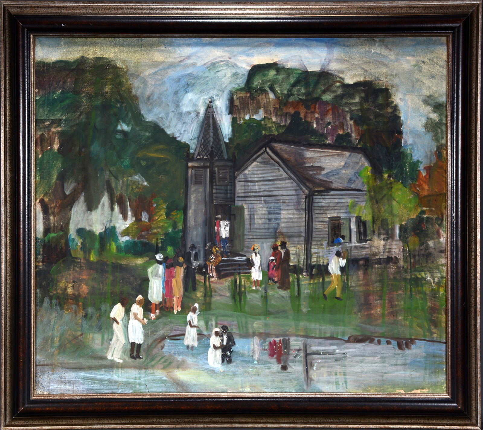 African American Sunday AM Baptism. (1 of 3)