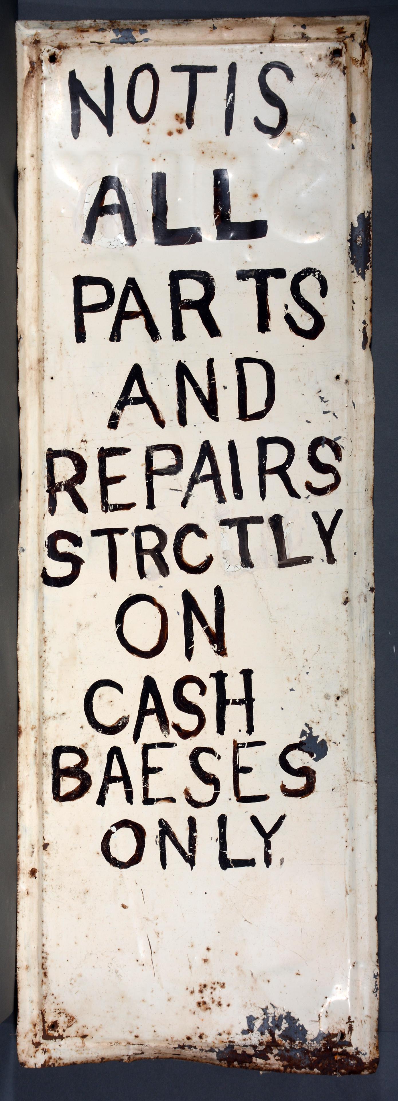 African American Service Station Trade Sign. (1 of 2)