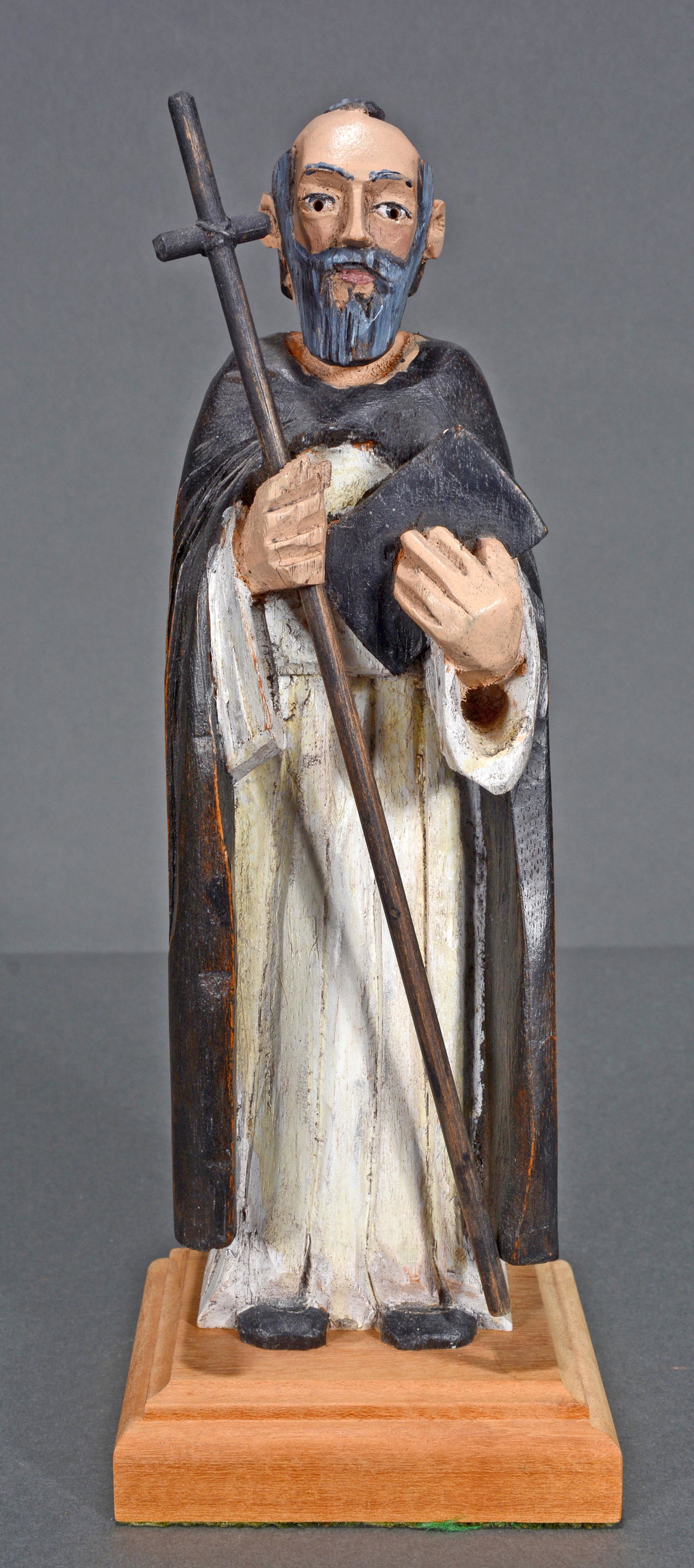 Carlos Manuel Anzueta Caldero. Santo Domingo.: Carlos Manuel Anzueta Caldero. Santo Domingo. 1999. Signed, titled and dated. Carved and painted wood. Excellent condition. 10" x 4" x 3". Provenance: Purchased at Puerto Rican Arts and Crafts, Old Sa